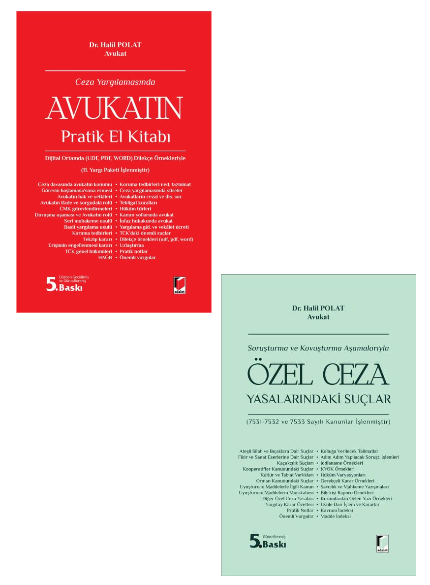 Ceza Yargılamasında Avukatın Pratik El Kitabı + Özel Ceza Yasalarındaki Suçlar Kampanya Seti