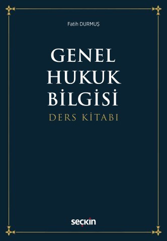 Genel Hukuk Bilgisi Ders Kitabı
