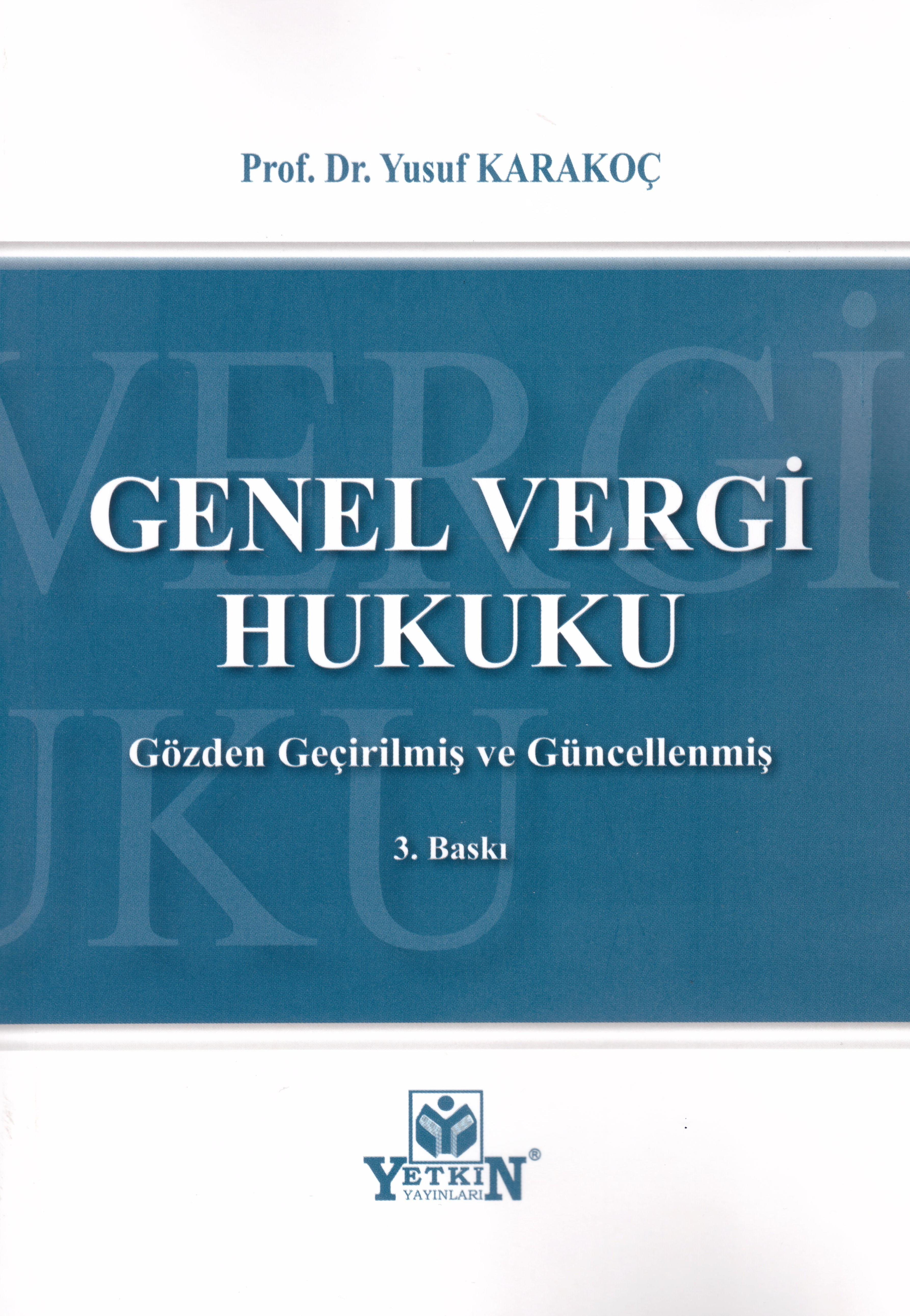 Genel Vergi Hukuku Ders Kitabı