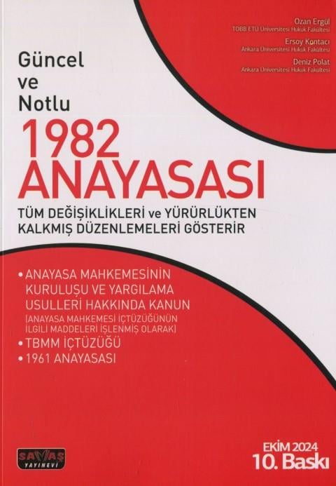 Güncel ve Notlu 1982 Anayasası