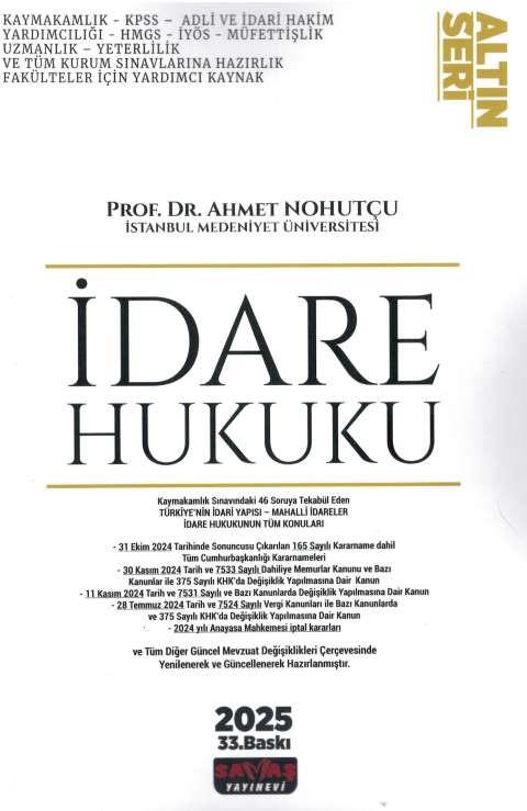 İdare Hukuku Konu Anlatımı