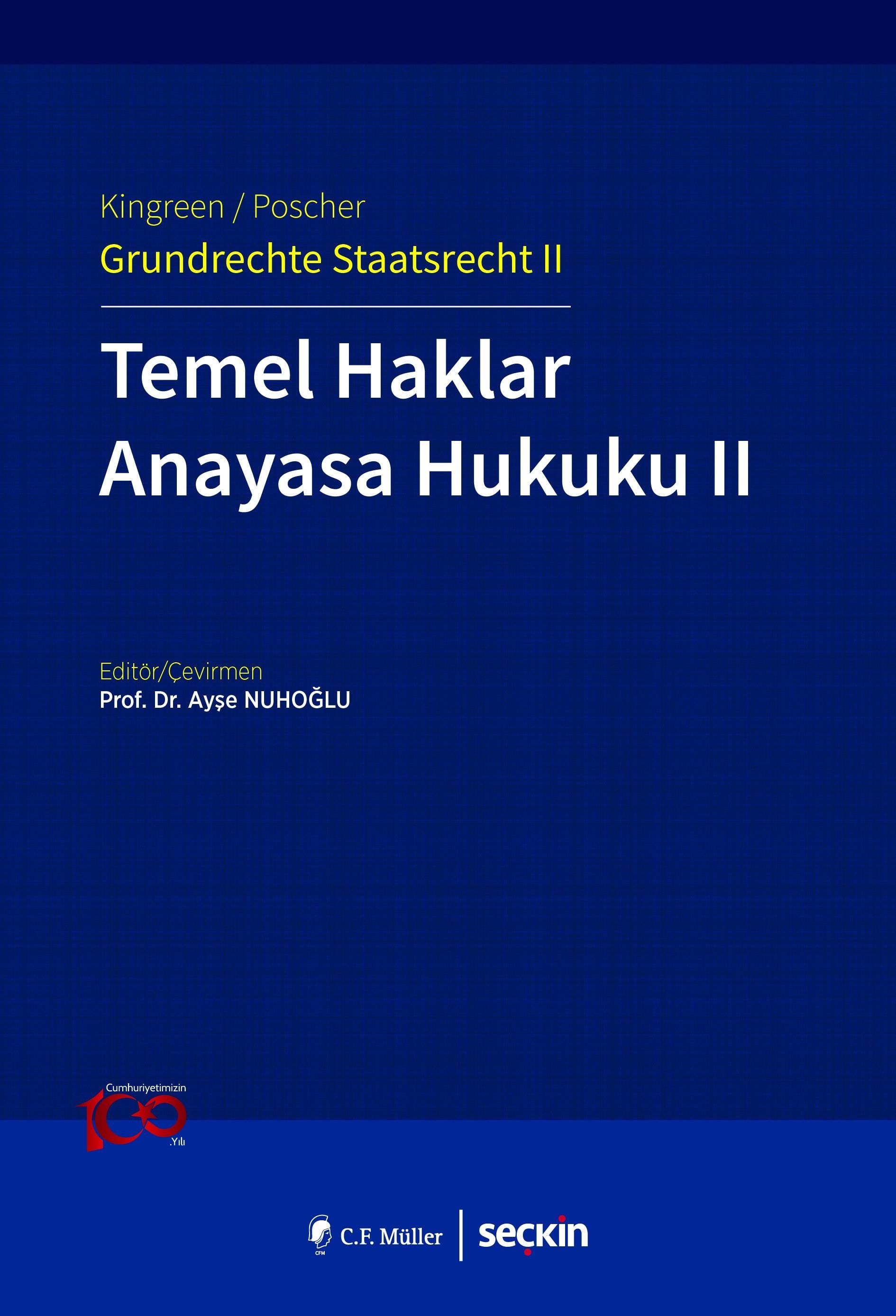 Kingreen/Poscher – Grundrechte Staatsrecht II  Temel Haklar, Anayasa Hukuku II