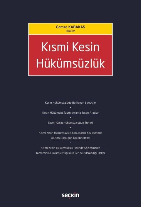Kısmi Kesin Hükümsüzlük