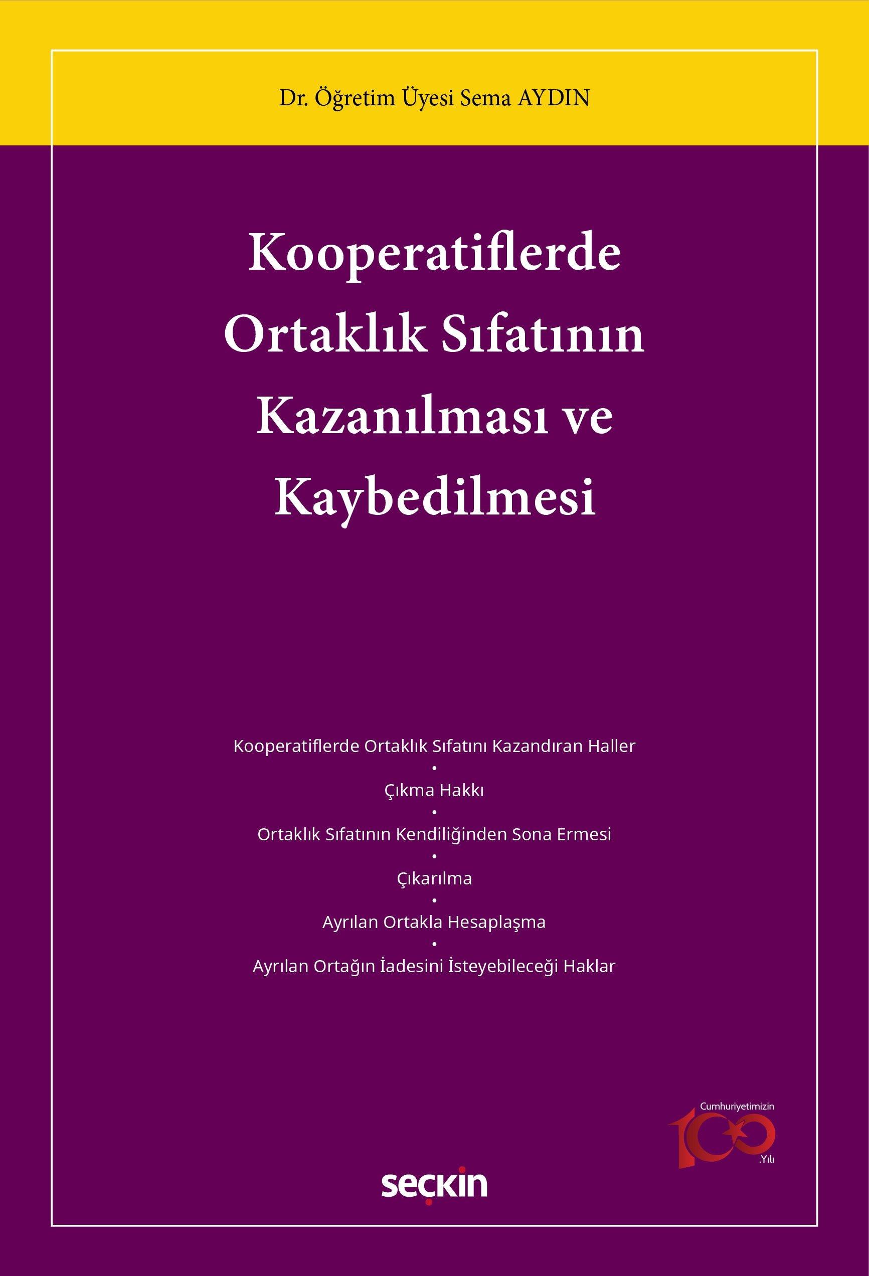 Kooperatiflerde Ortaklık Sıfatının Kazanılması ve Kaybedilmesi