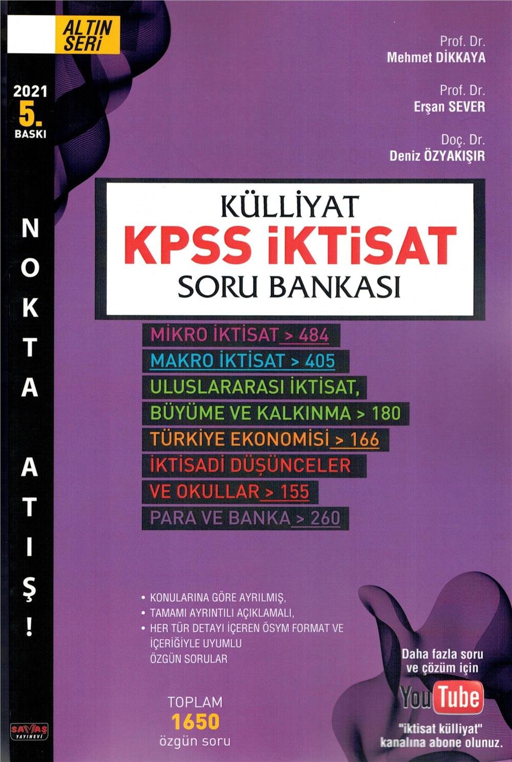 Külliyat Kpss İktisat Soru Bankası