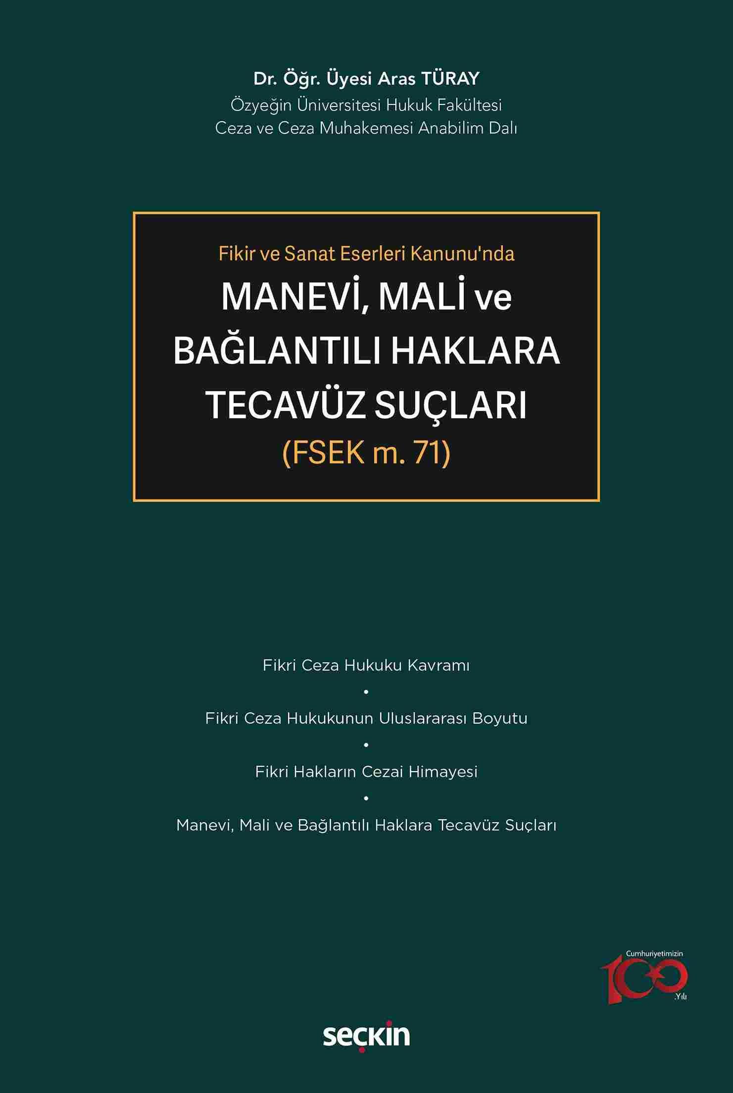 Manevi, Mali ve Bağlantılı Haklara Tecavüz Suçları
