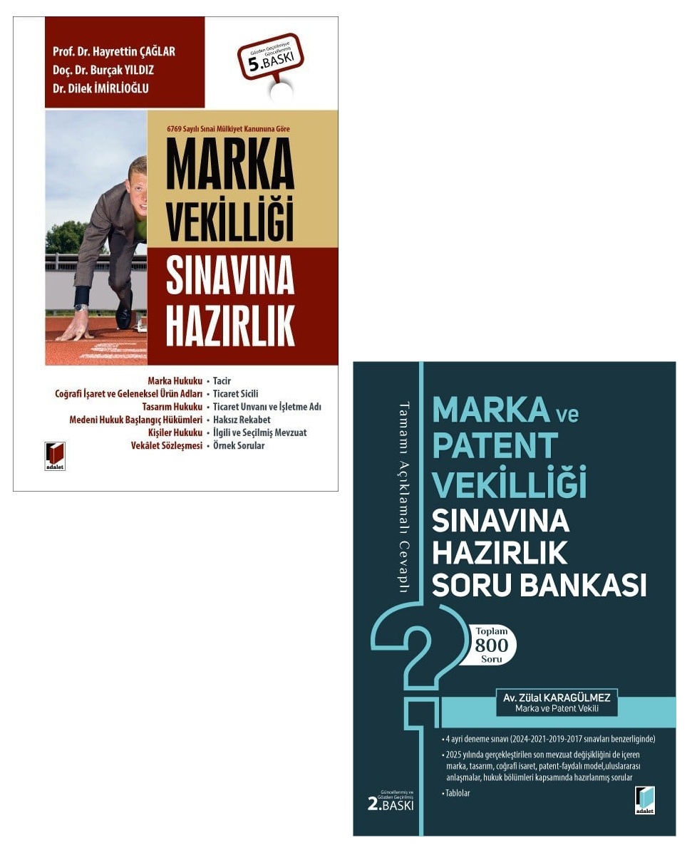 Marka Vekilliği Sınavına Hazırlık Konu Kitabı ve Çözümlü Soru Bankası Çalışma Seti - 1