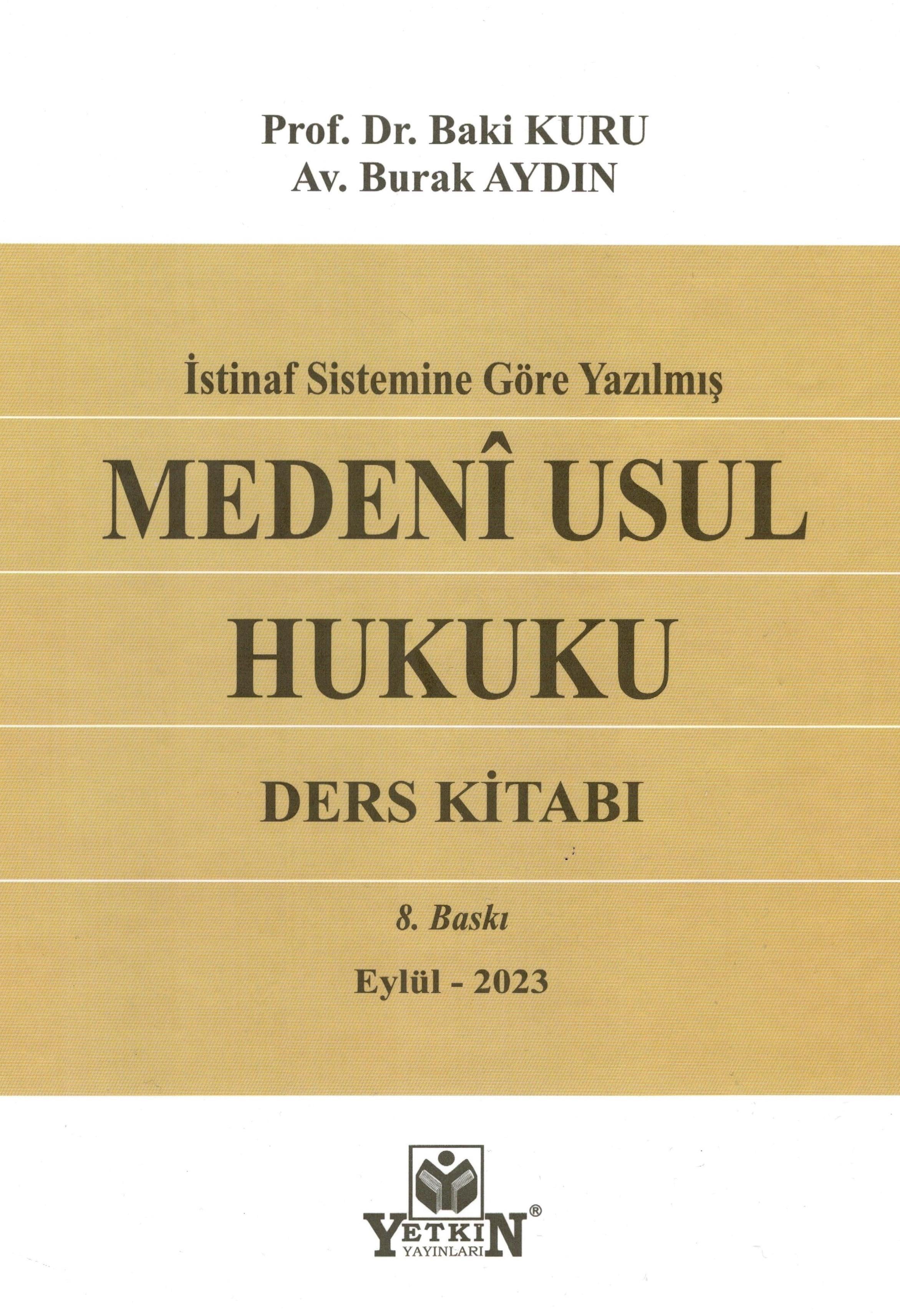 Medeni Usul Hukuku Ders Kitabı