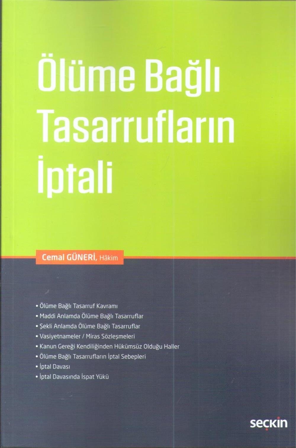 Ölüme Bağlı Tasarrufların İptali