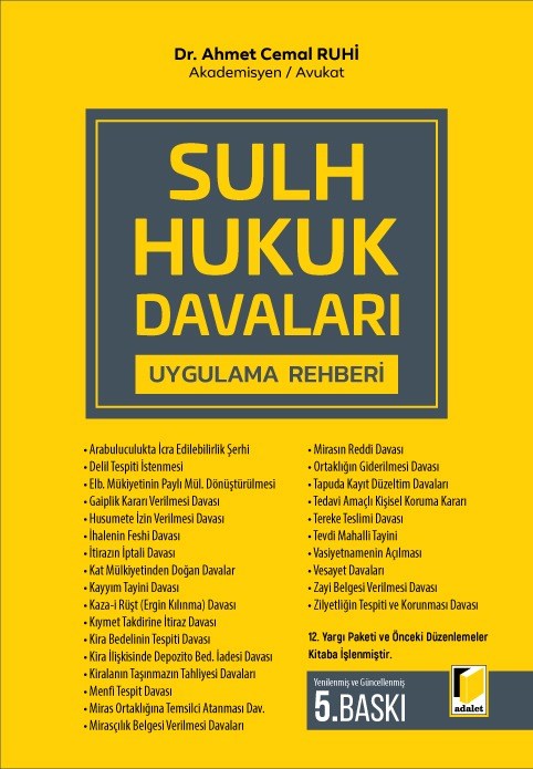 (Ön Sipariş) Sulh Hukuk Davaları Uygulama Rehberi