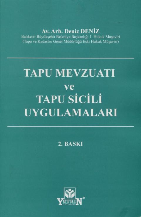 Tapu Mevzuatı ve Tapu Sicili Uygulamaları