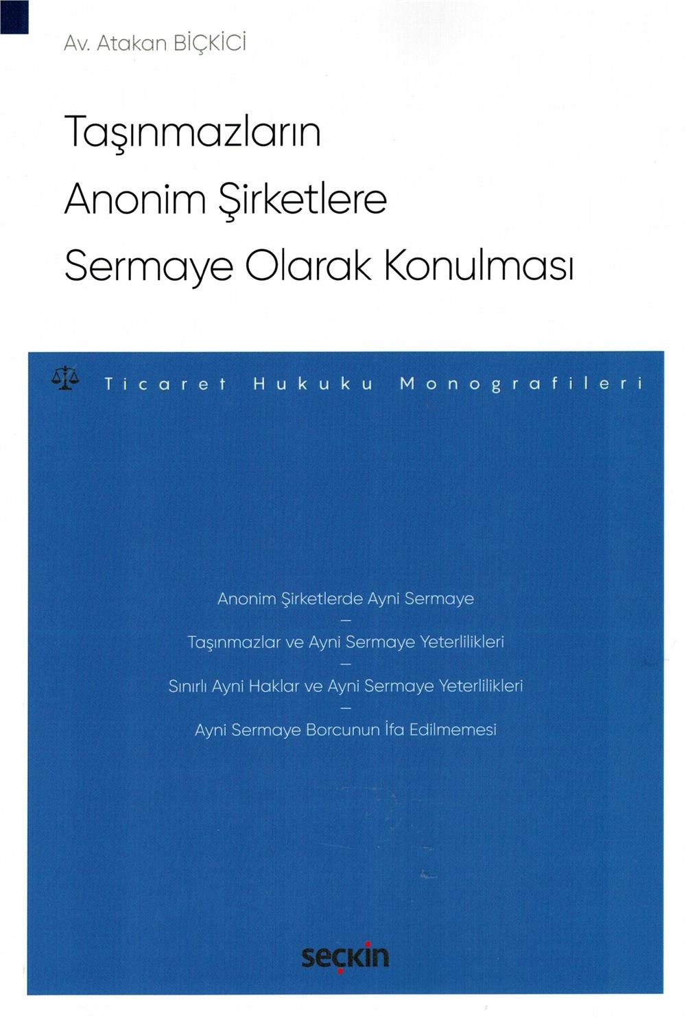 Taşınmazların Anonim Şirketlere Sermaye Olarak Konulması