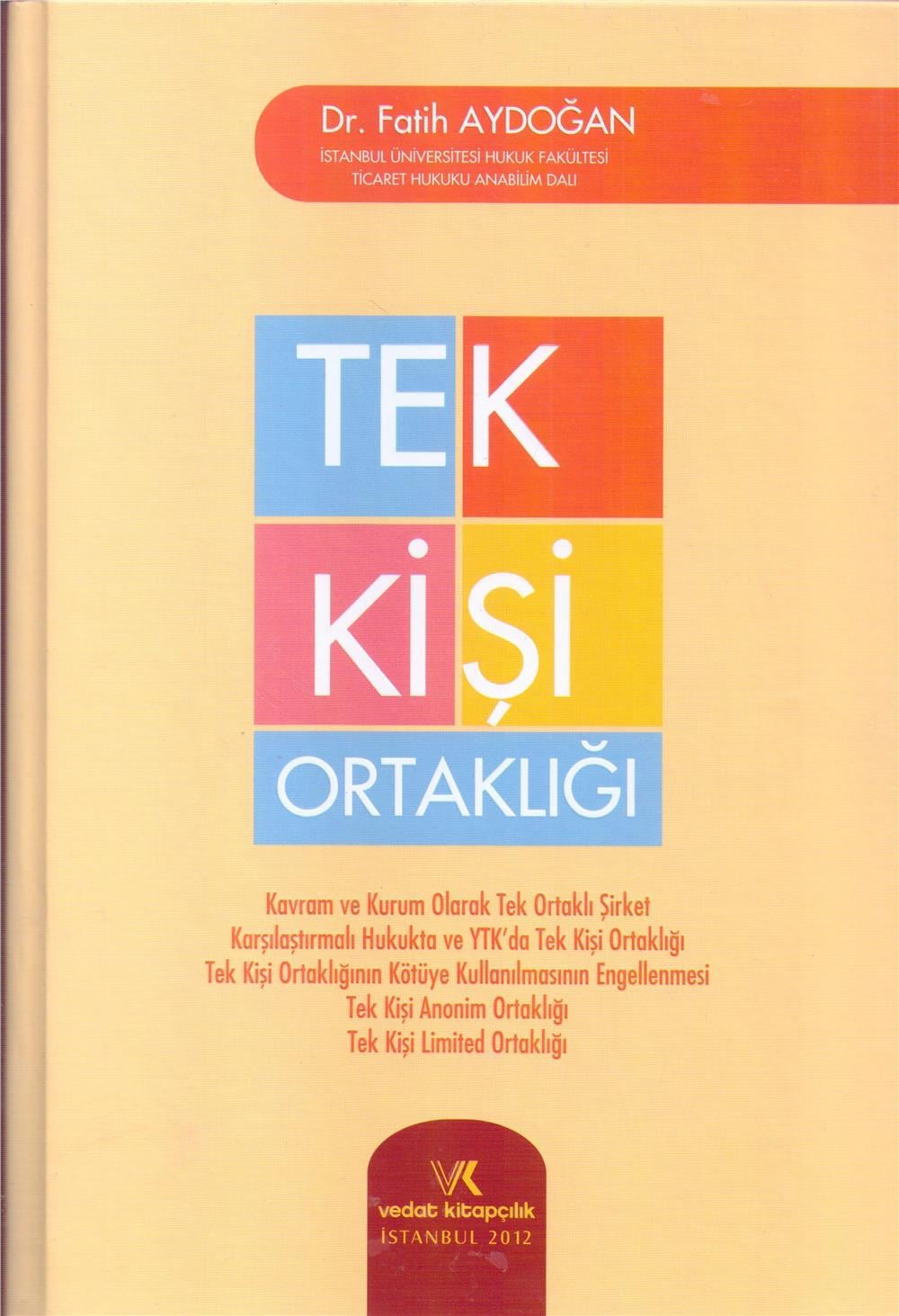 Tek Kişi Ortaklığı