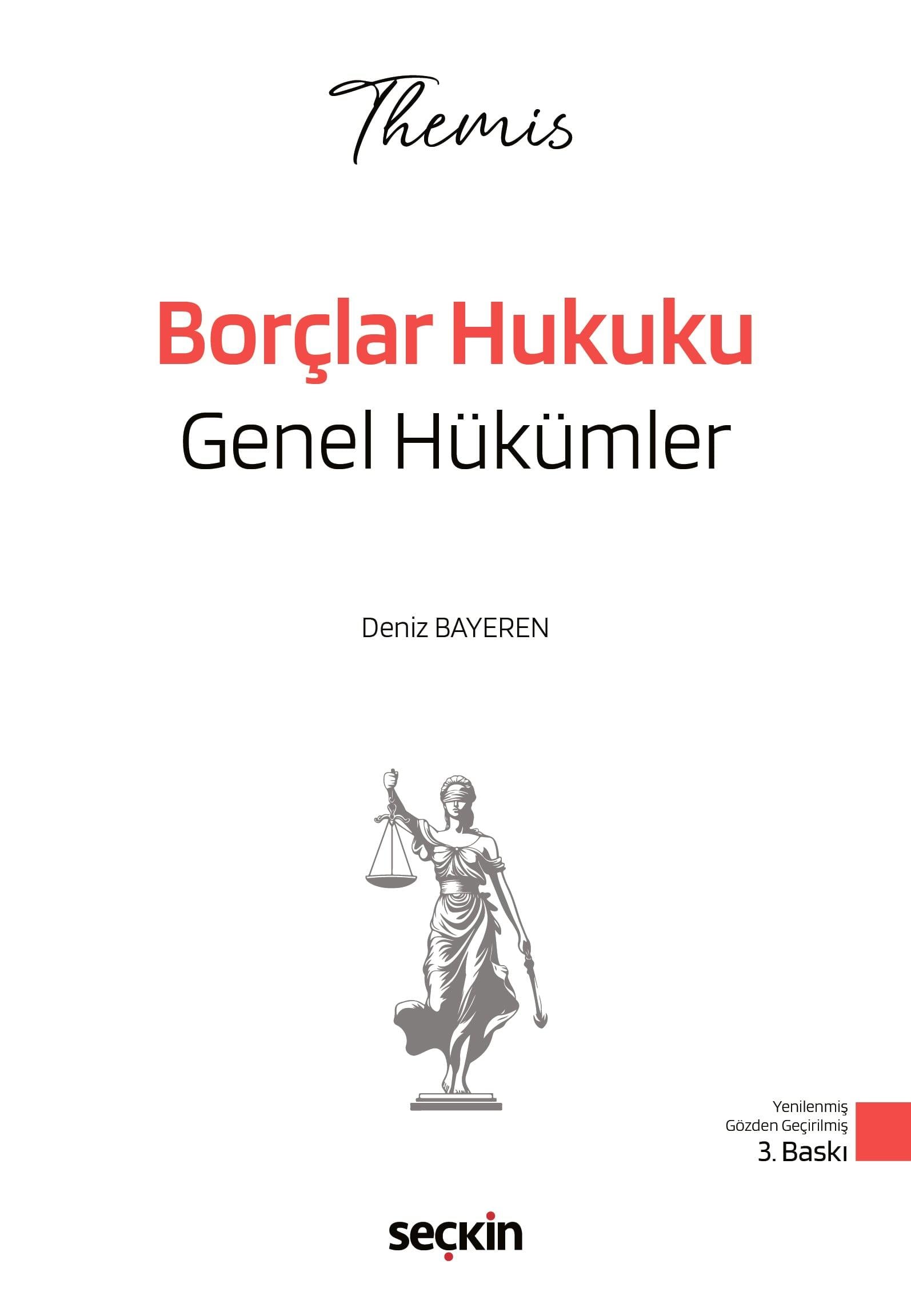 THEMIS - Borçlar Hukuku Genel Hükümler Konu Kitabı