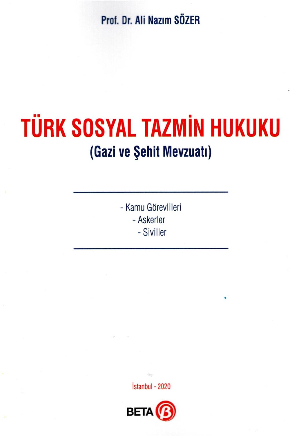 Türk Sosyal Tazmin Hukuku