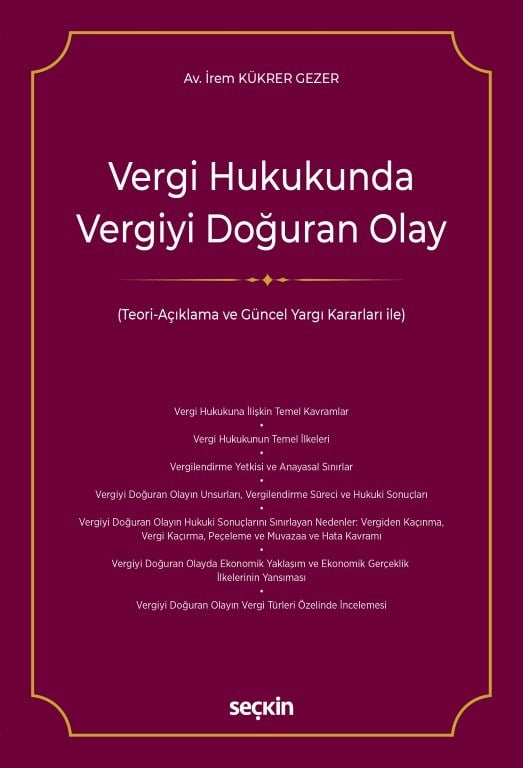 Vergi Hukukunda Vergiyi Doğuran Olay