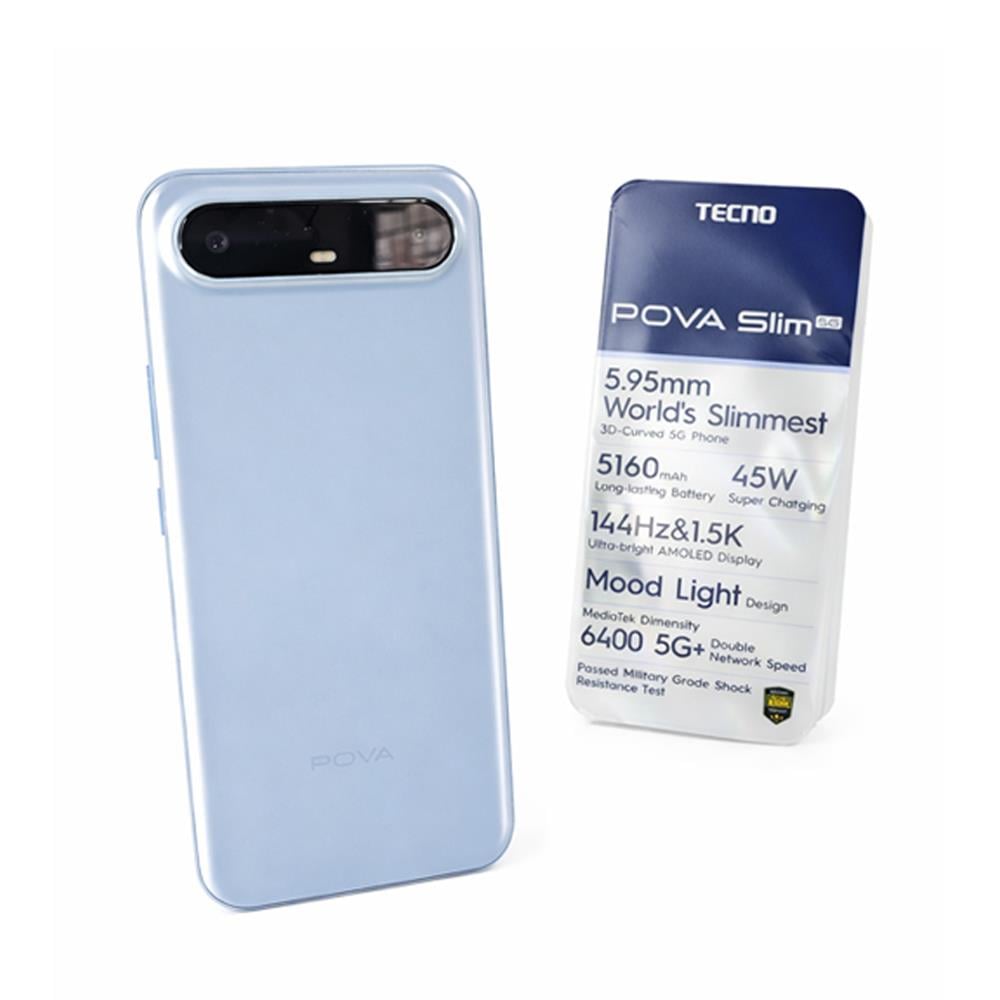 Tecno Pova Slim 5G 256 GB 8 GB Ram Mavi İthalatçı Garantili
