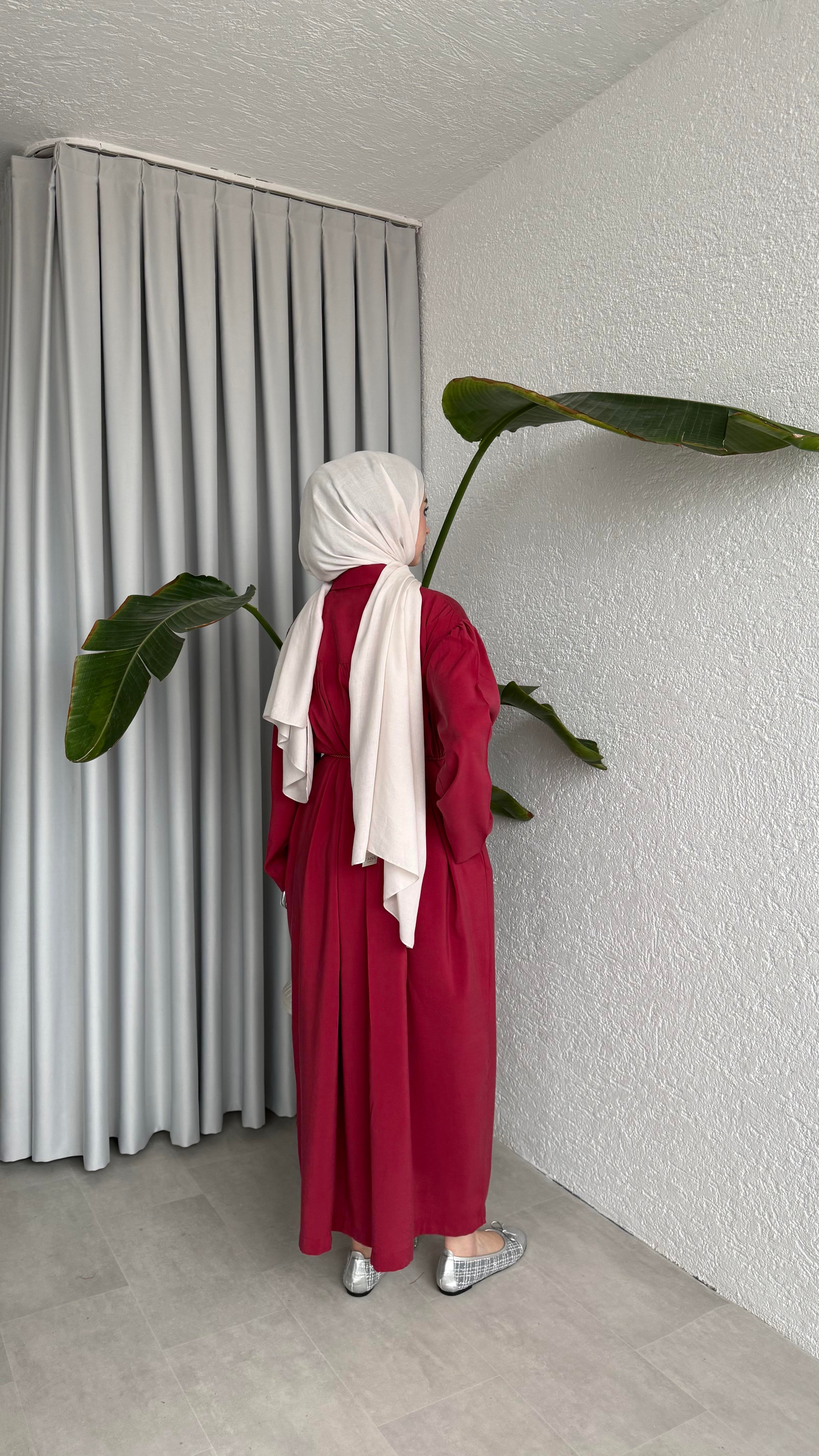 AHU ELBİSE - BORDO