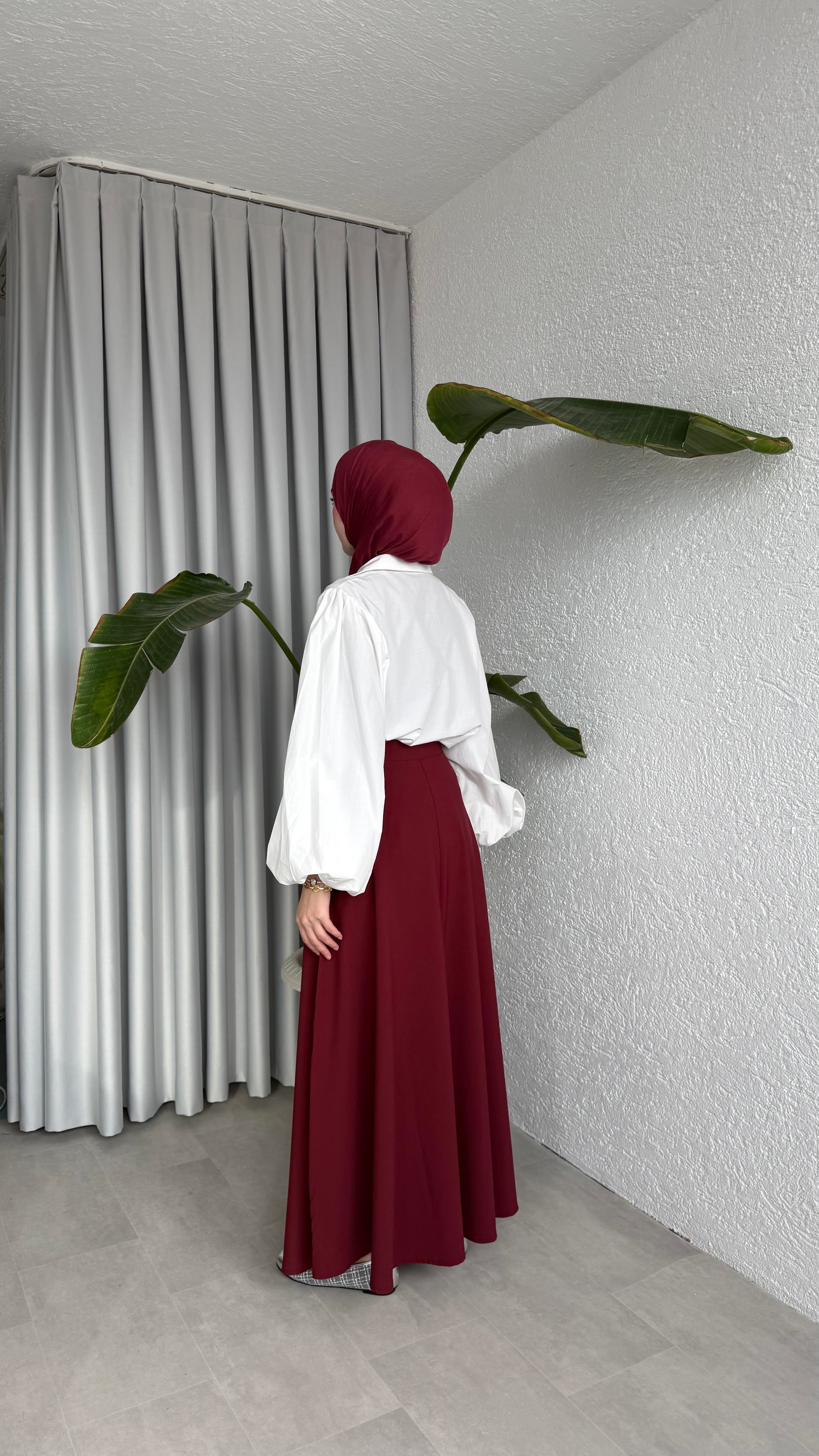 ANVELOP BAĞLAMALI ETEK - BORDO