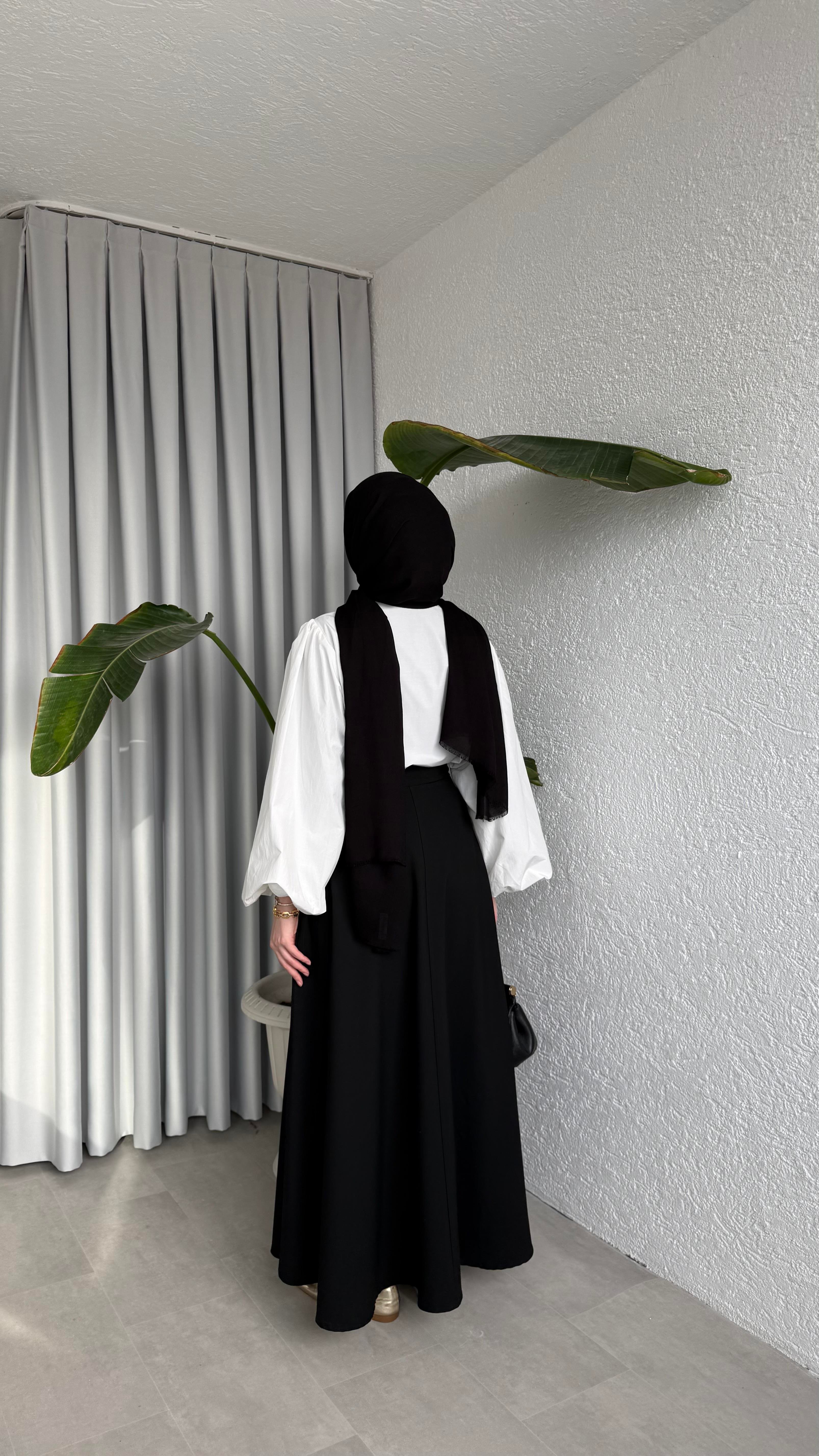 ANVELOP BAĞLAMALI ETEK - SİYAH