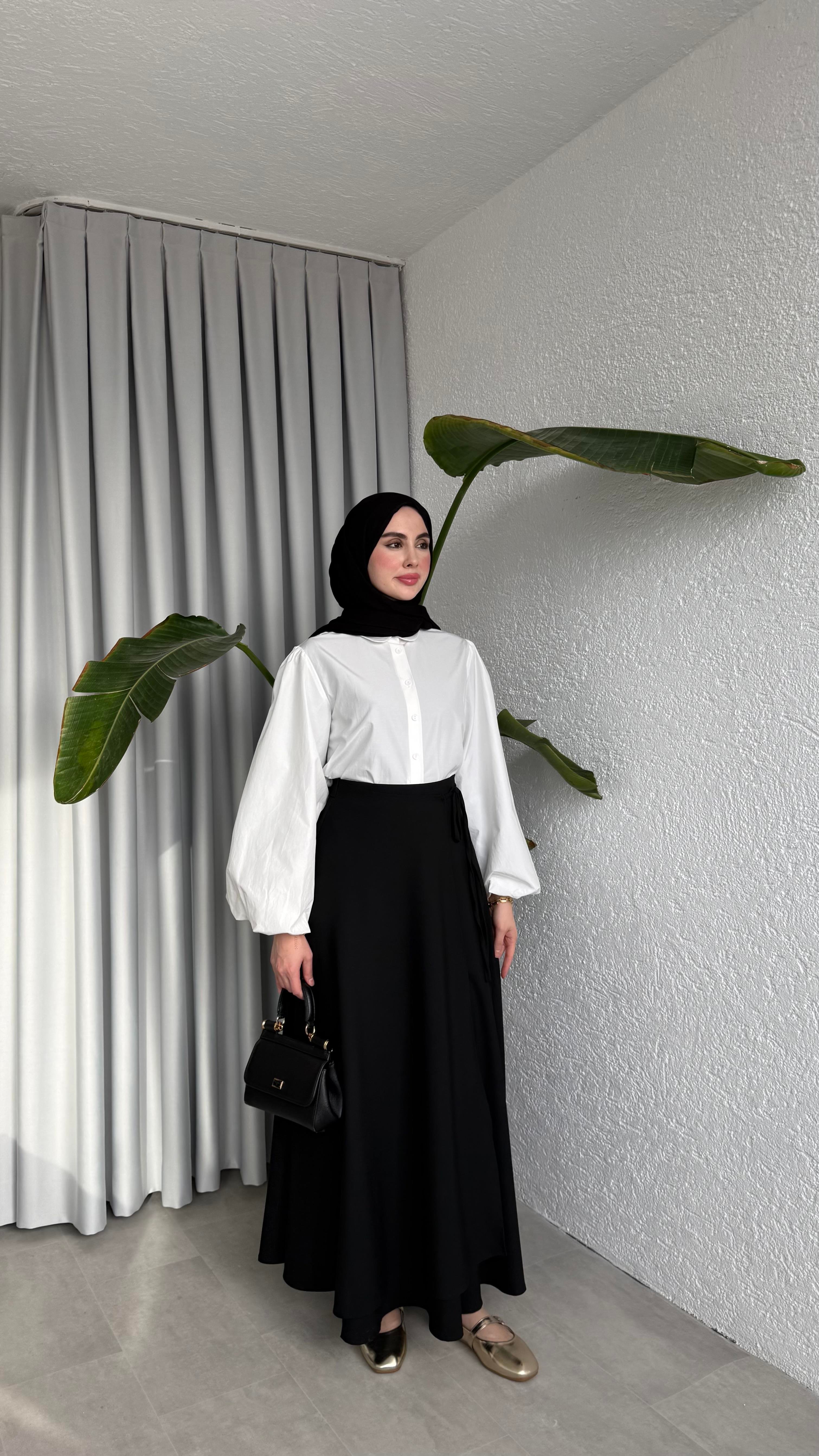 ANVELOP BAĞLAMALI ETEK - SİYAH