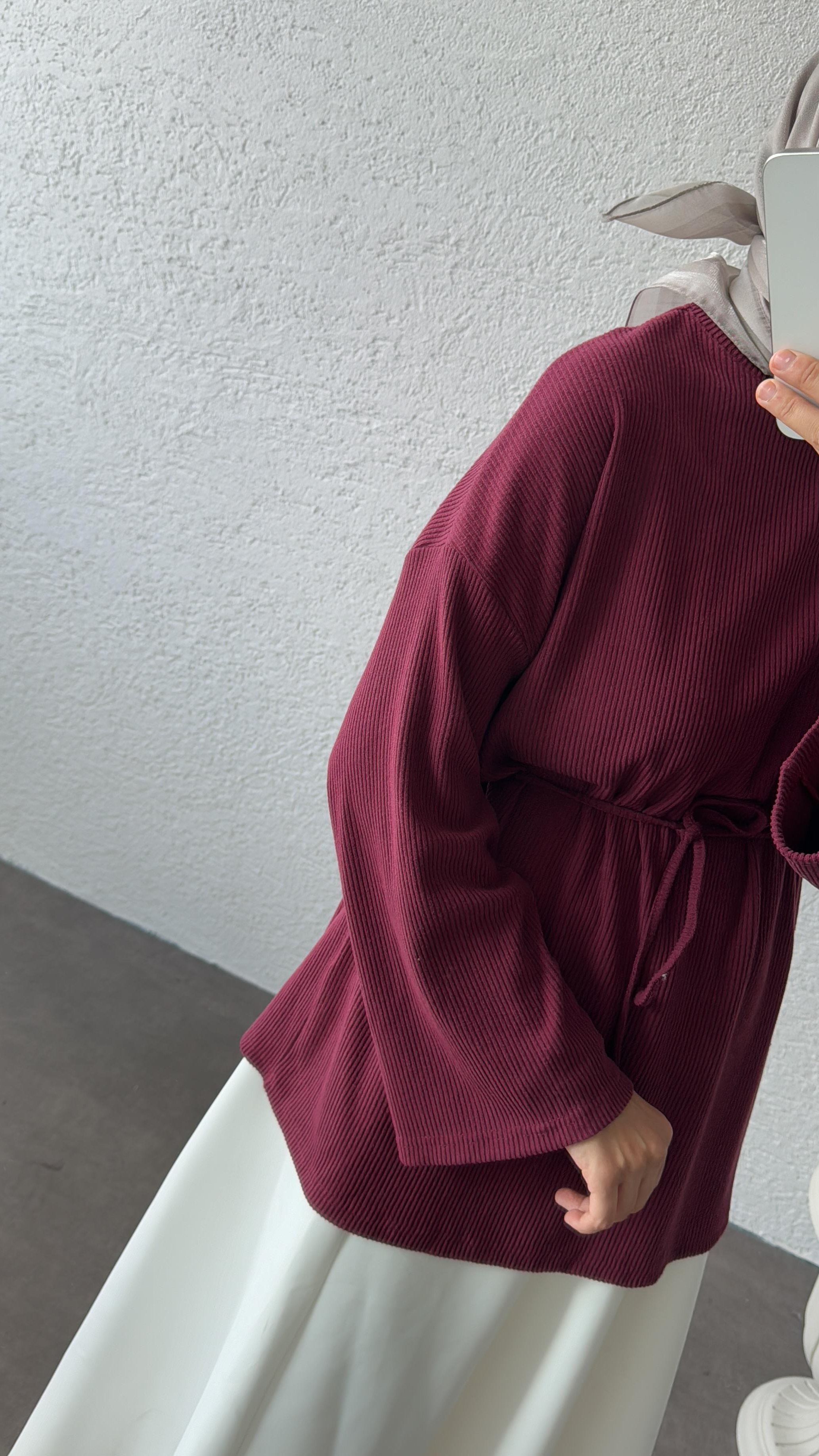 BİYELİ TUNİK - BORDO