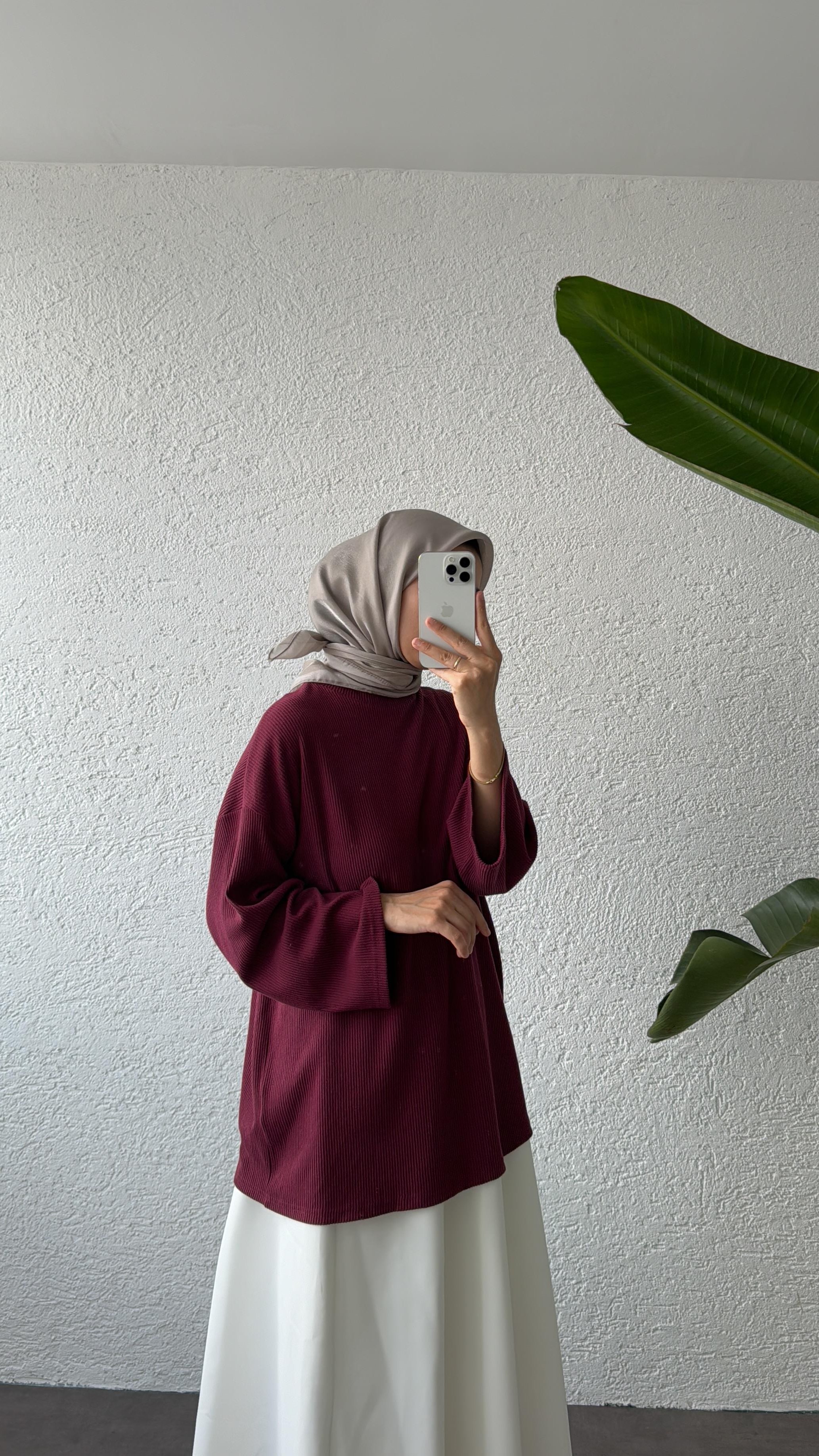 BİYELİ TUNİK - BORDO