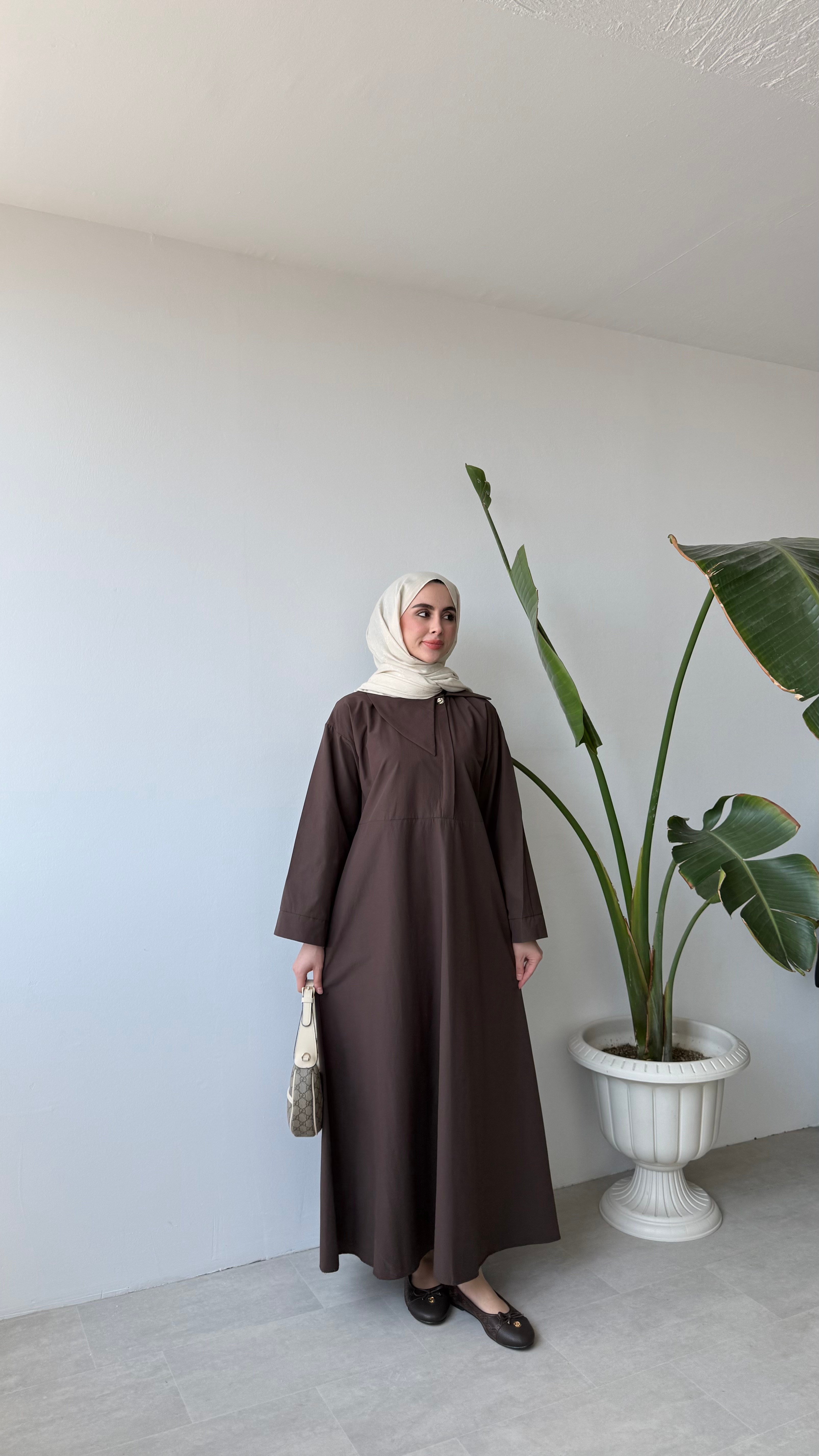 CAMELLİA ELBİSE - KAHVE