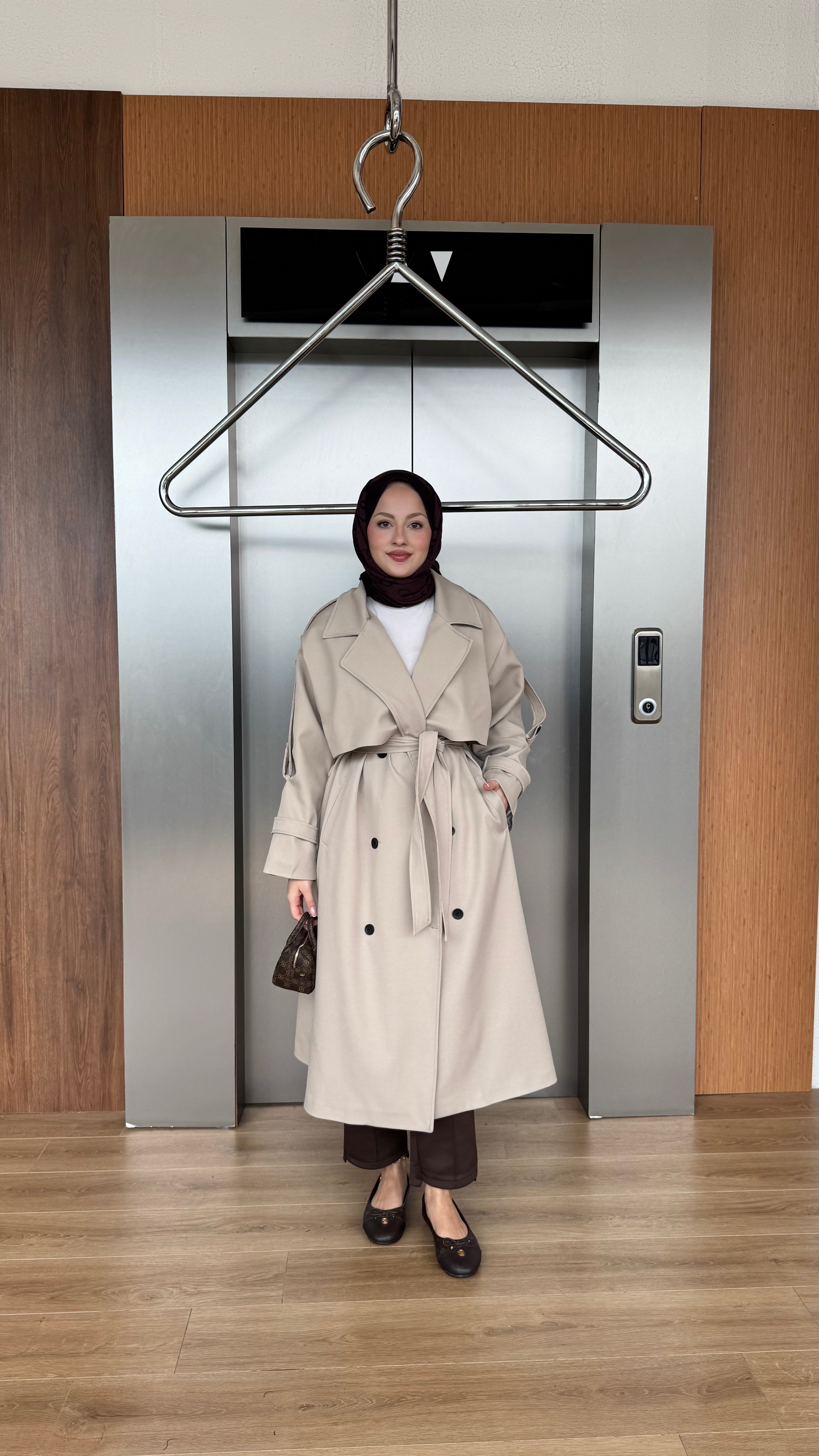 CASUAL ELEGANCE TRENÇKOT - BEJ