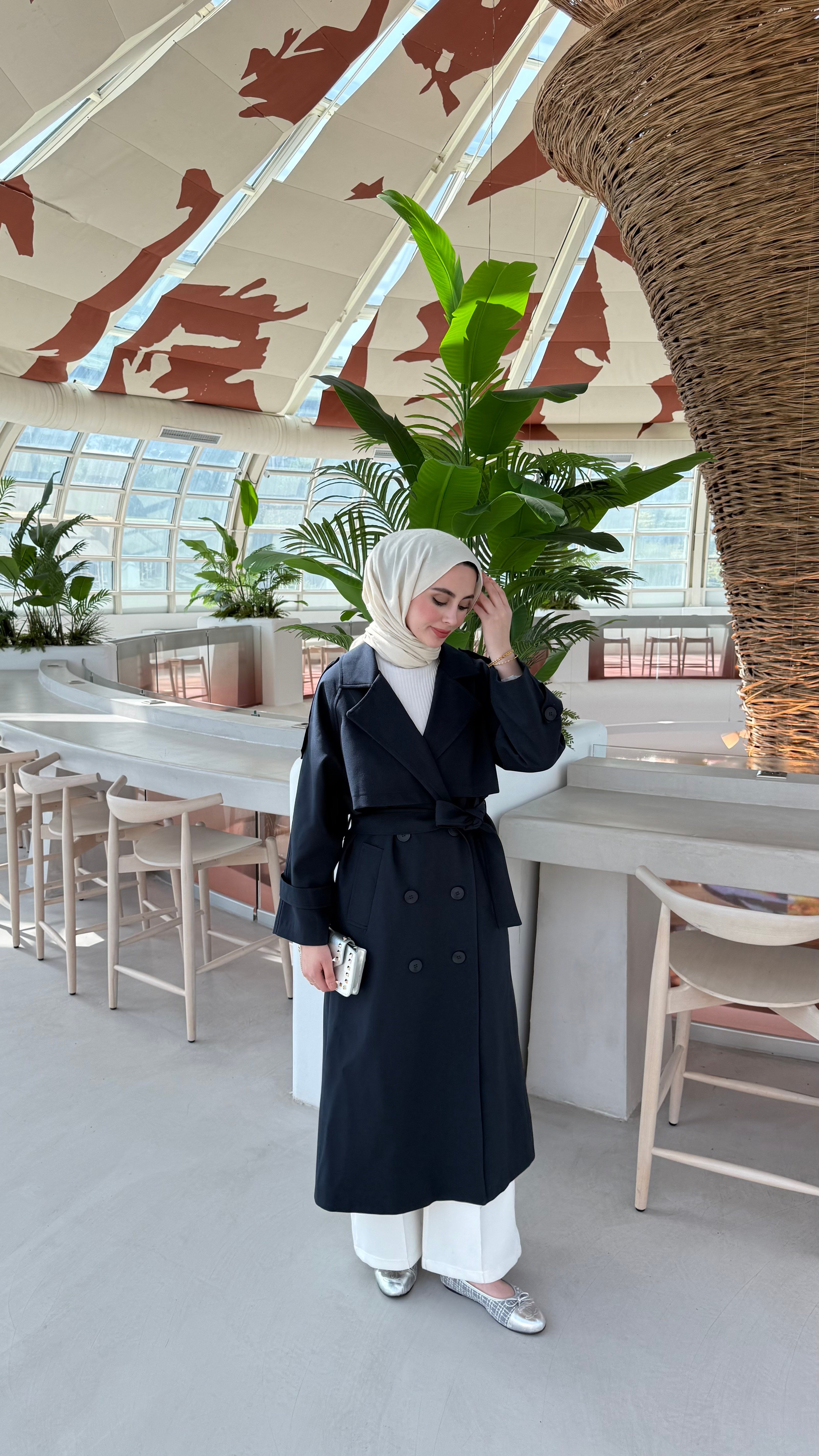 CASUAL TRENÇKOT  - LACİVERT