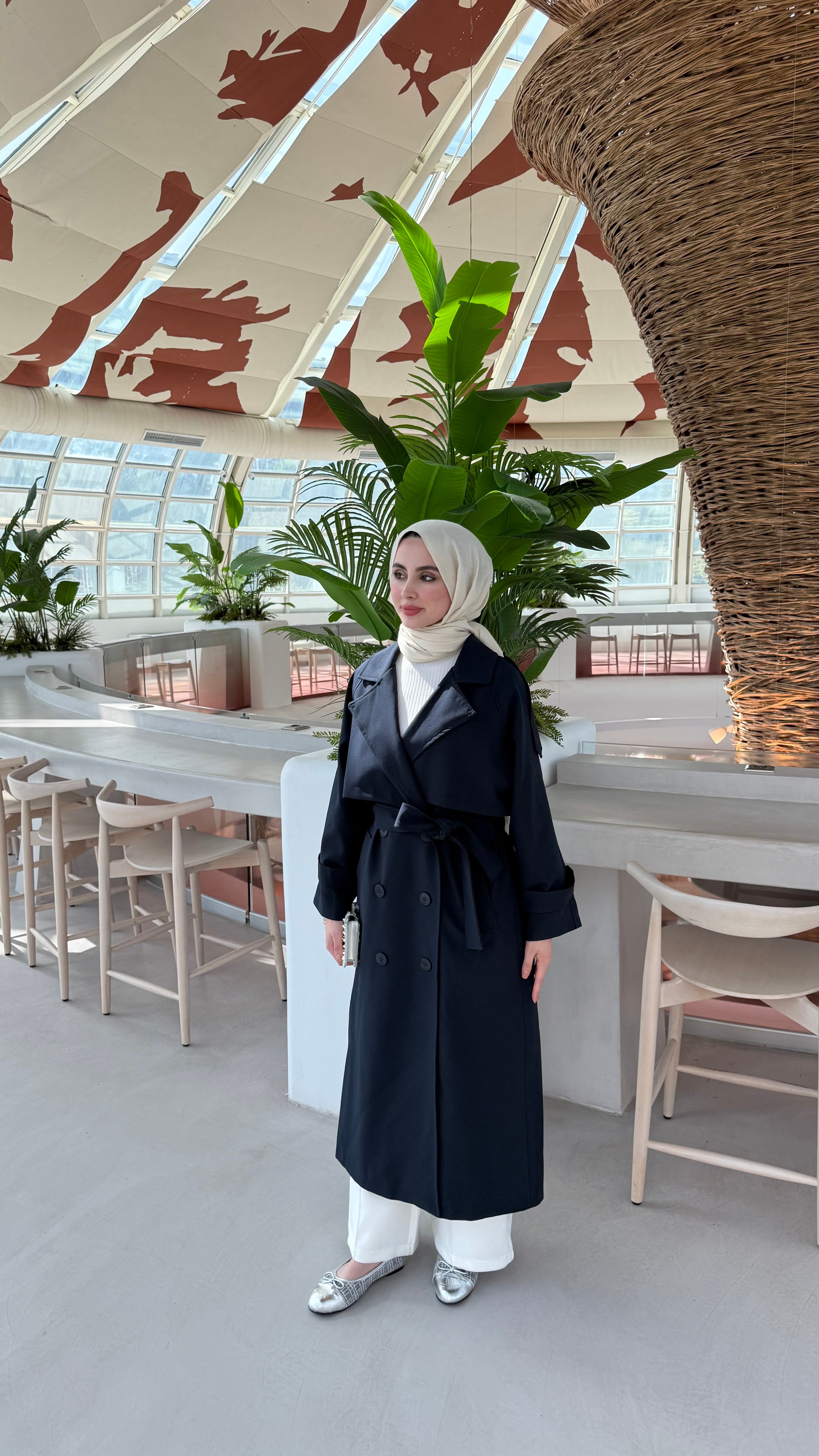 CASUAL TRENÇKOT  - LACİVERT