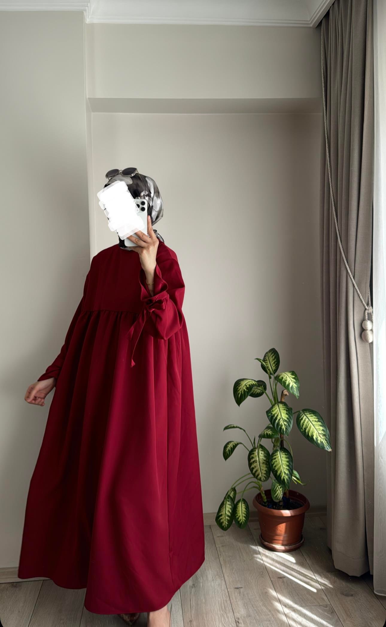 DOHA ELBİSE - BORDO