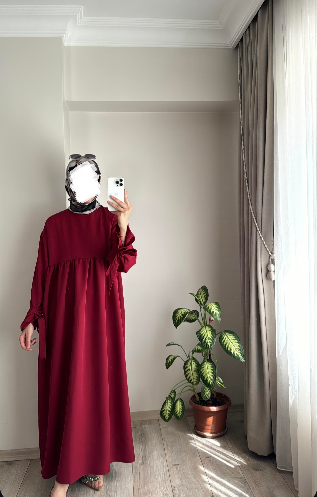 DOHA ELBİSE - BORDO