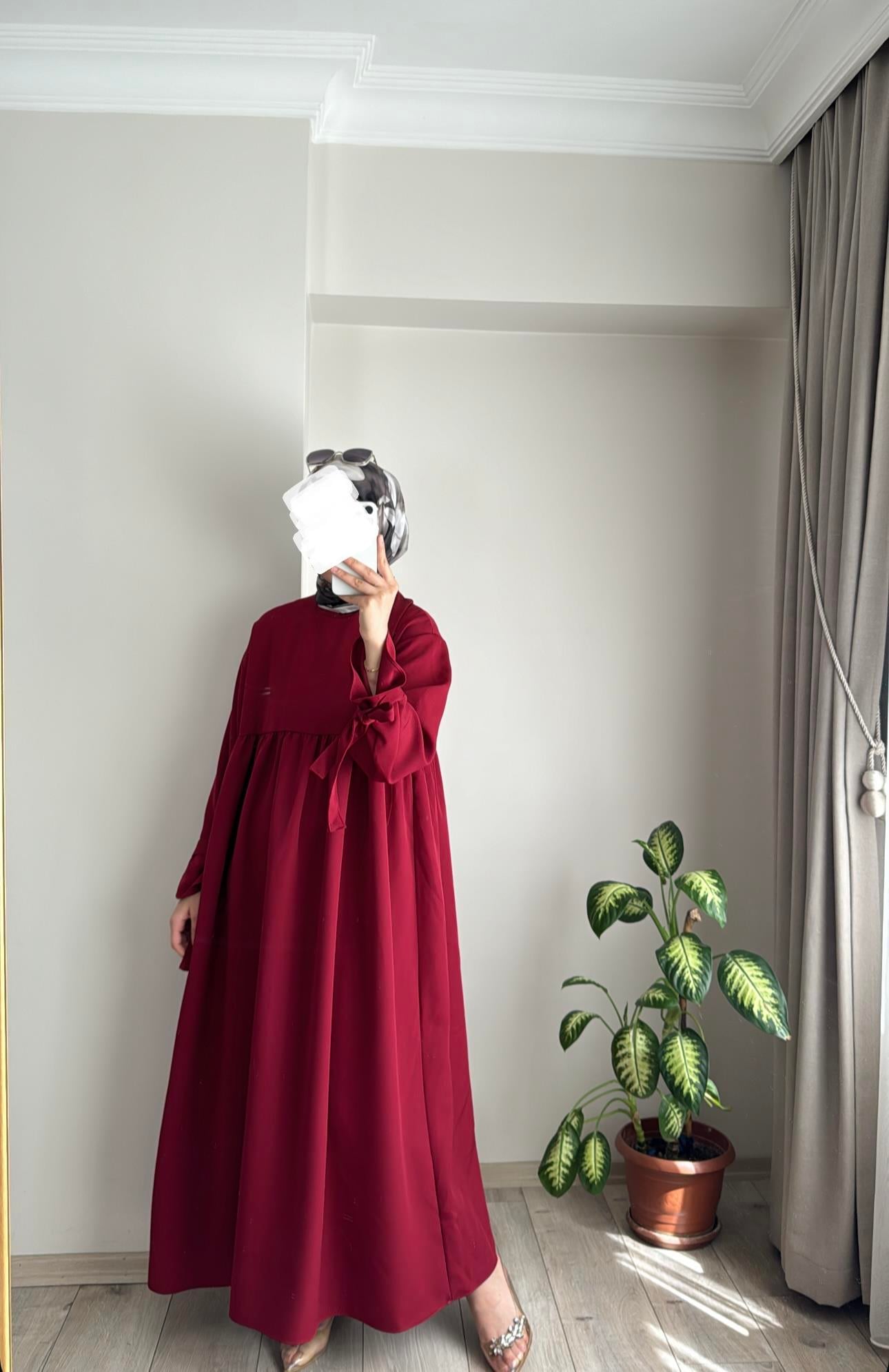 DOHA ELBİSE - BORDO