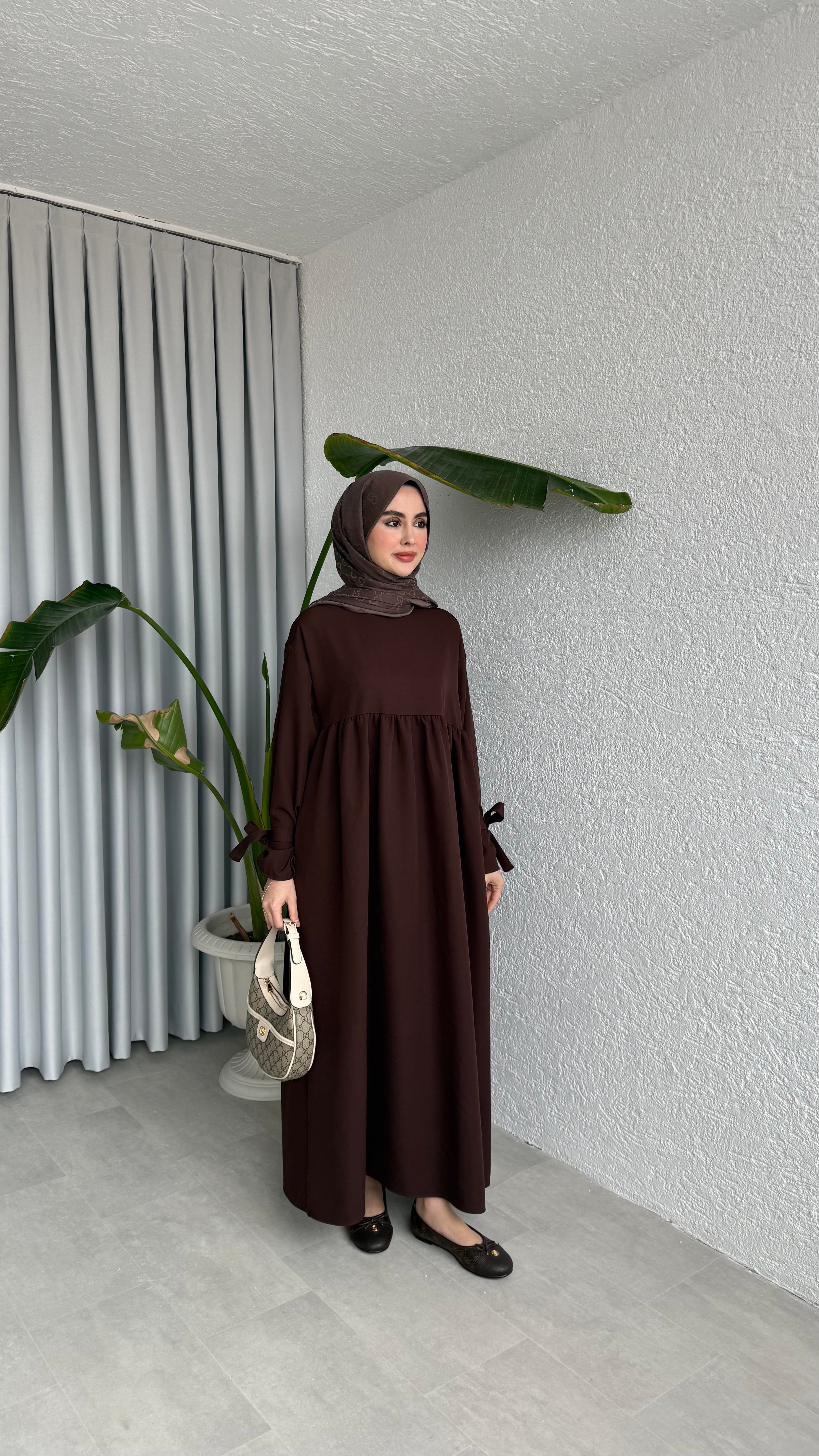 DOHA ELBİSE - KAHVE