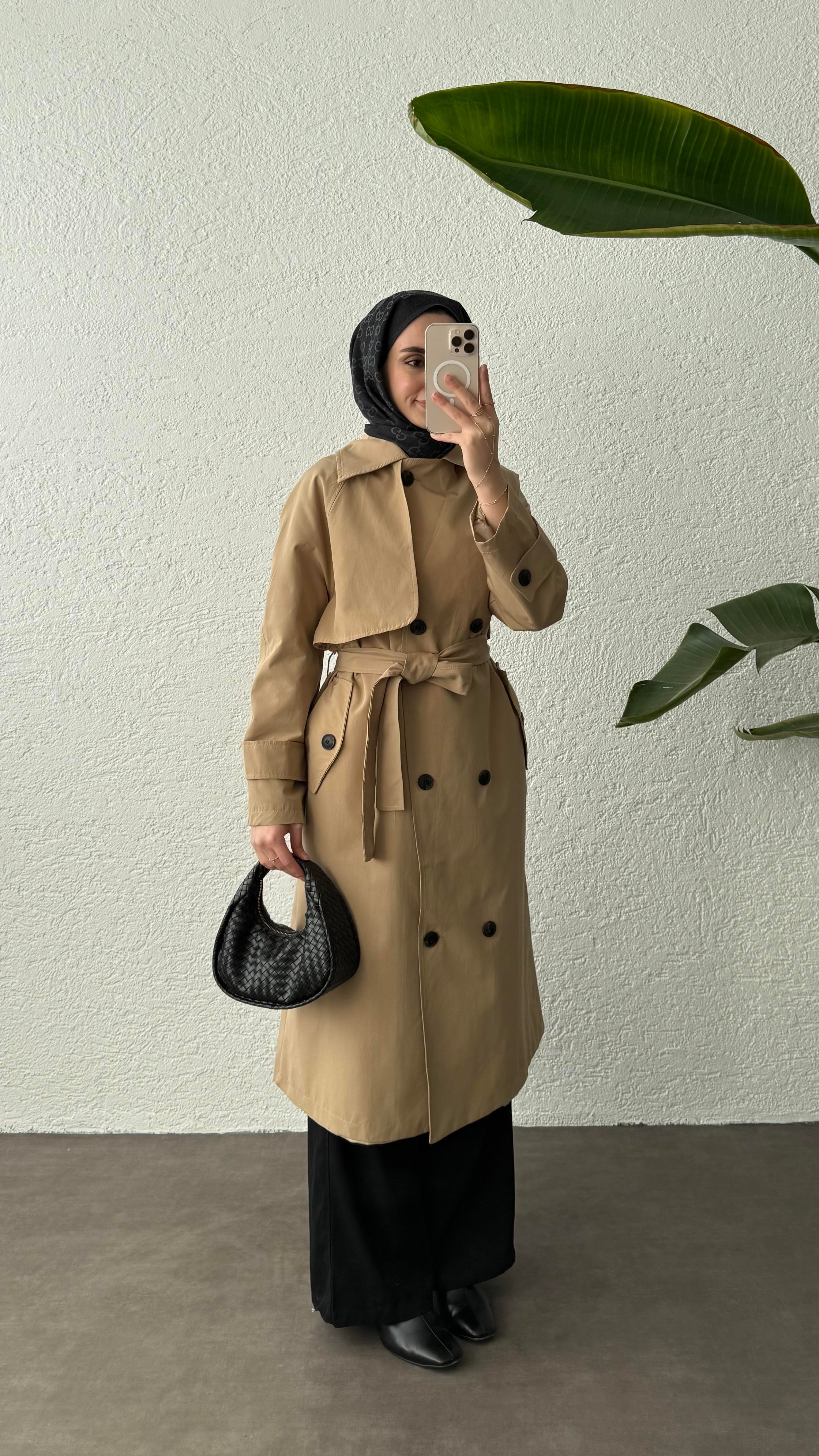 EFİL KUŞAKLI TRENÇKOT-CAMEL