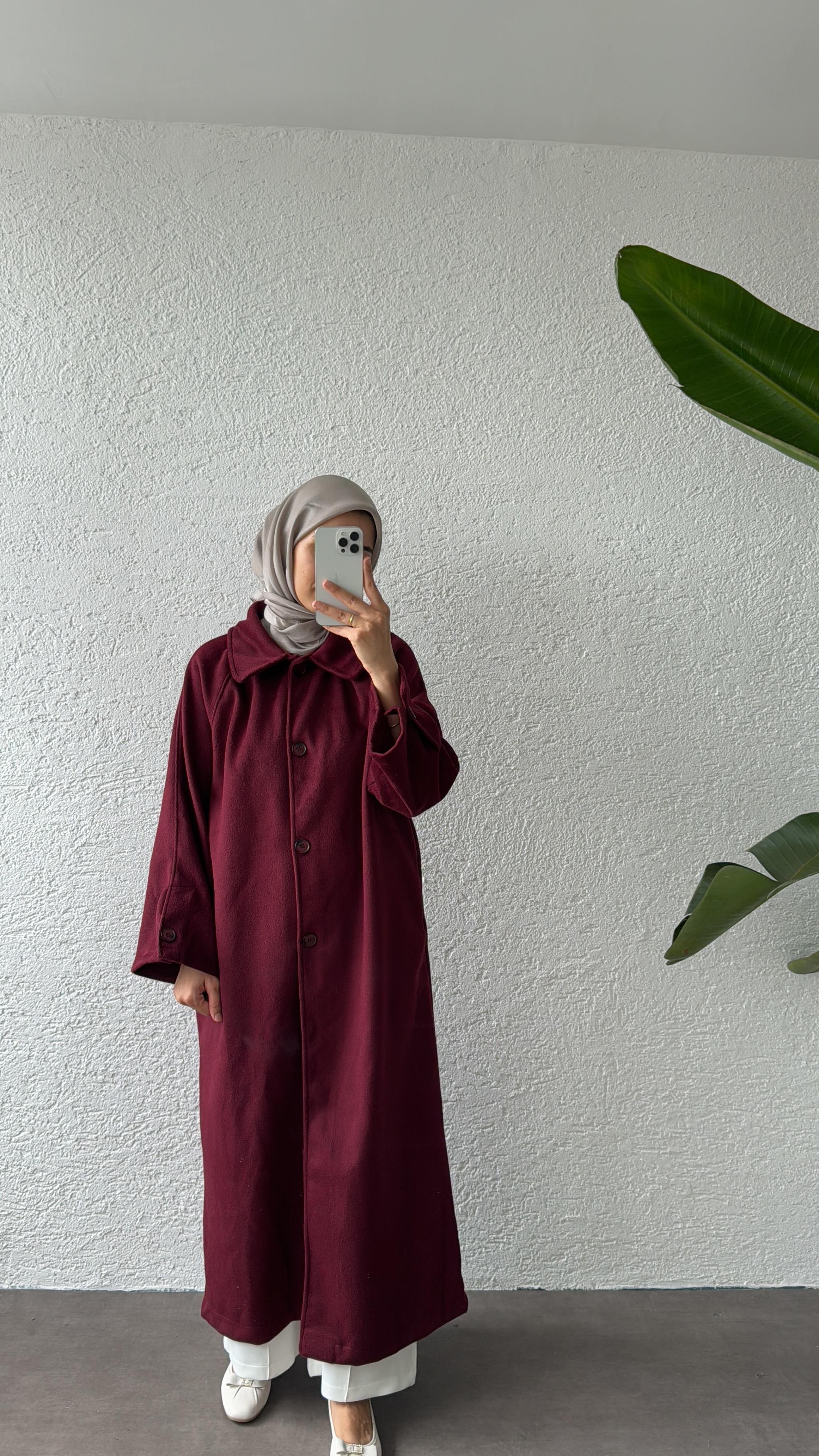 FLEUR KAŞE KABAN - BORDO