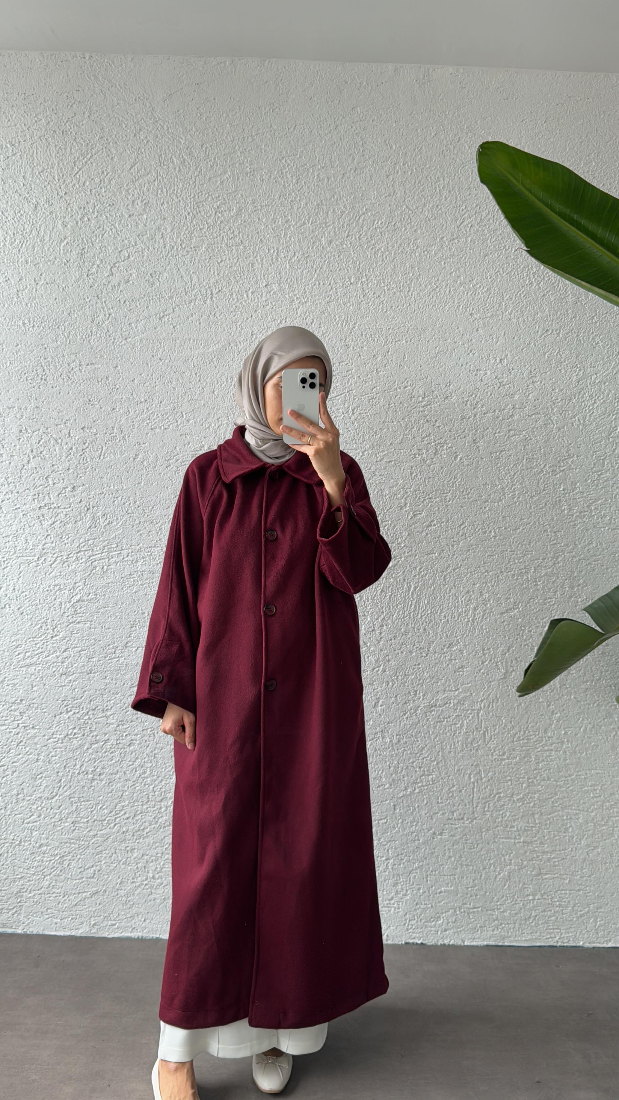 FLEUR KAŞE KABAN - BORDO