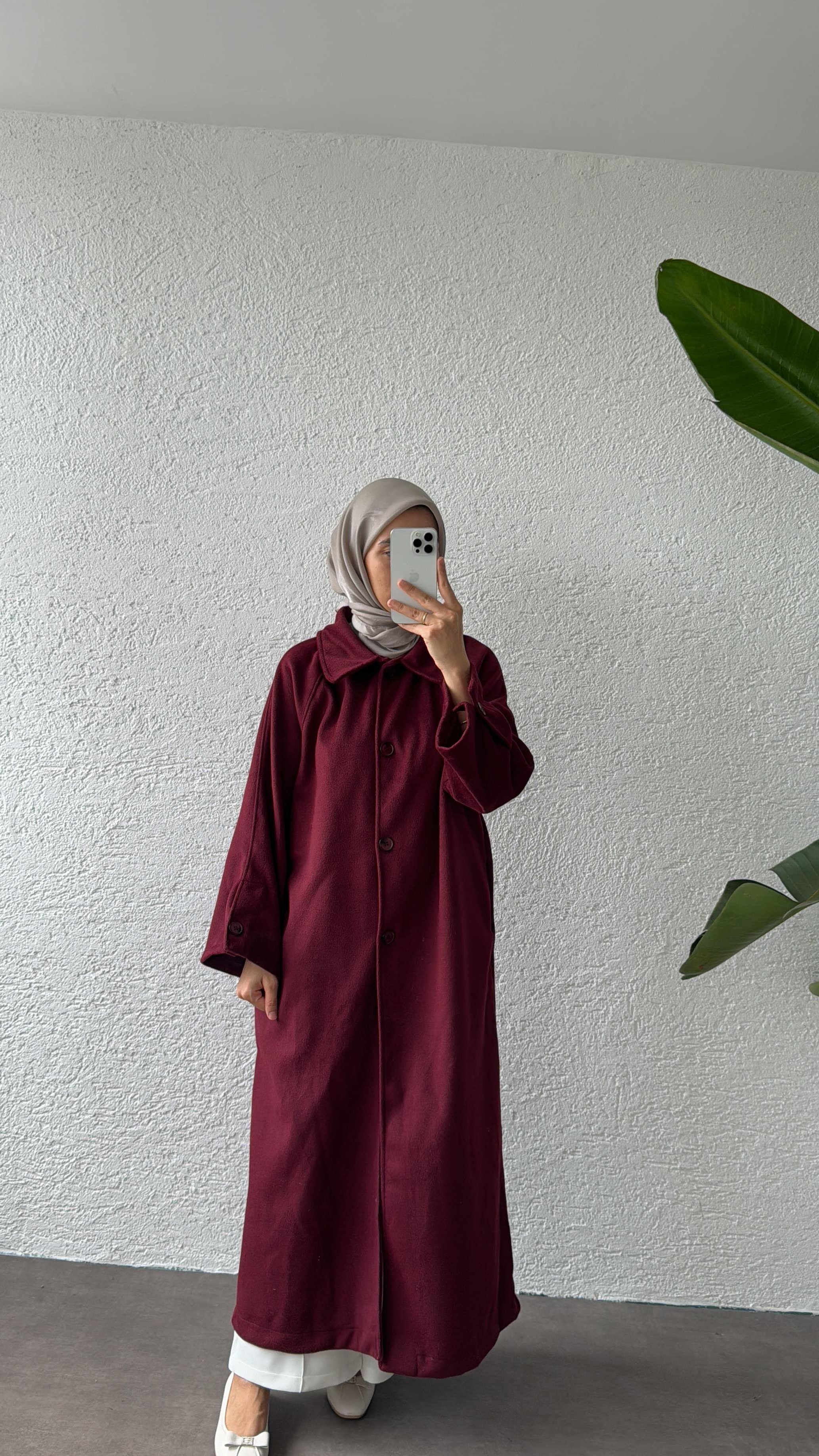 FLEUR KAŞE KABAN - BORDO