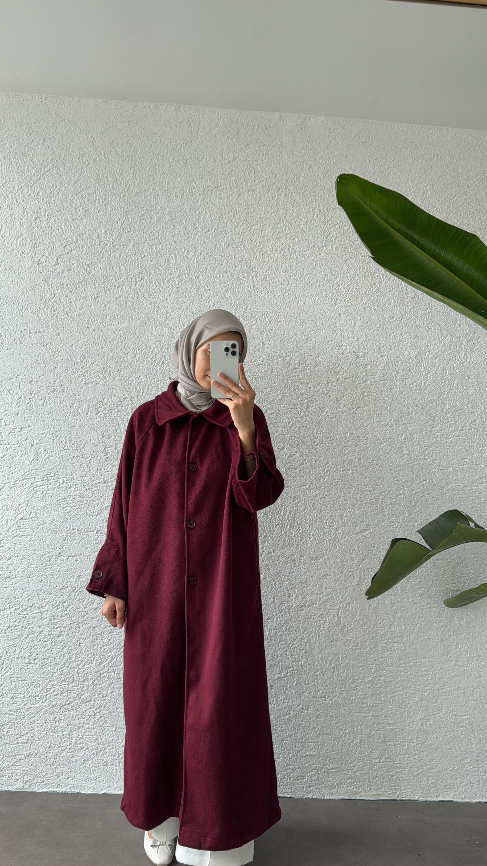 FLEUR KAŞE KABAN - BORDO