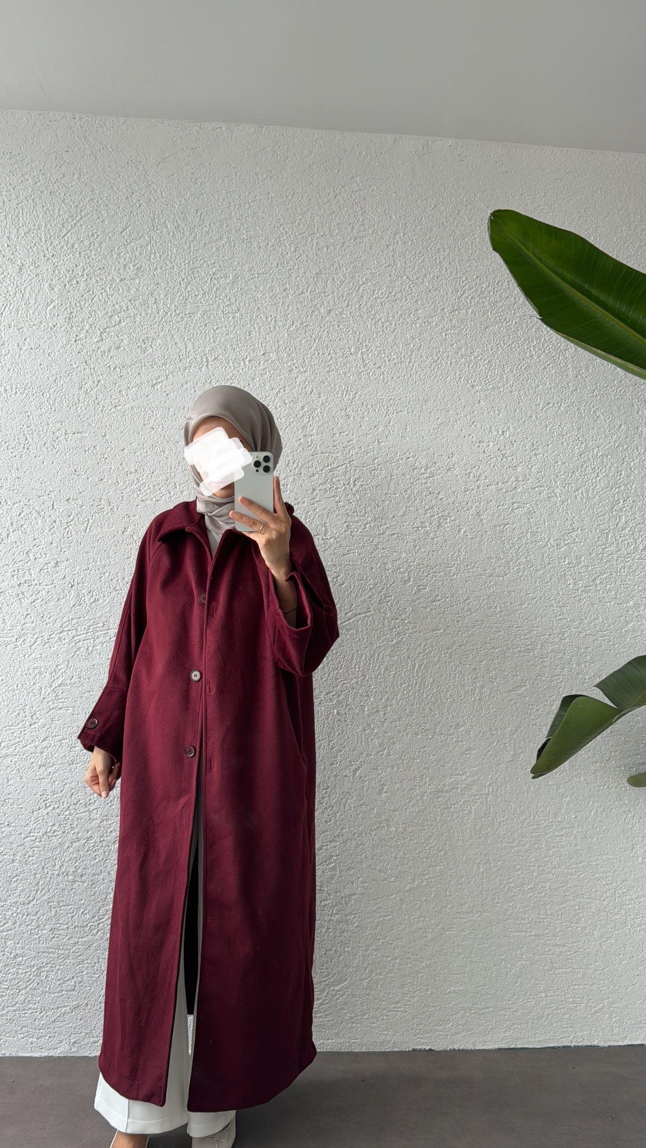 FLEUR KAŞE KABAN - BORDO