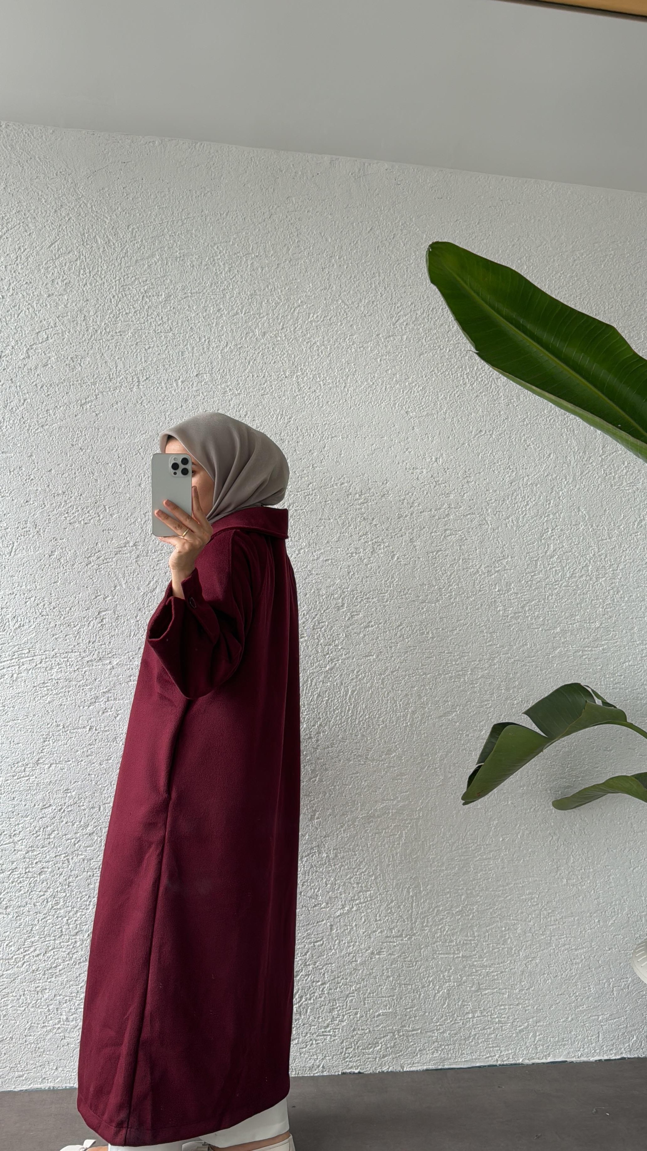 FLEUR KAŞE KABAN - BORDO