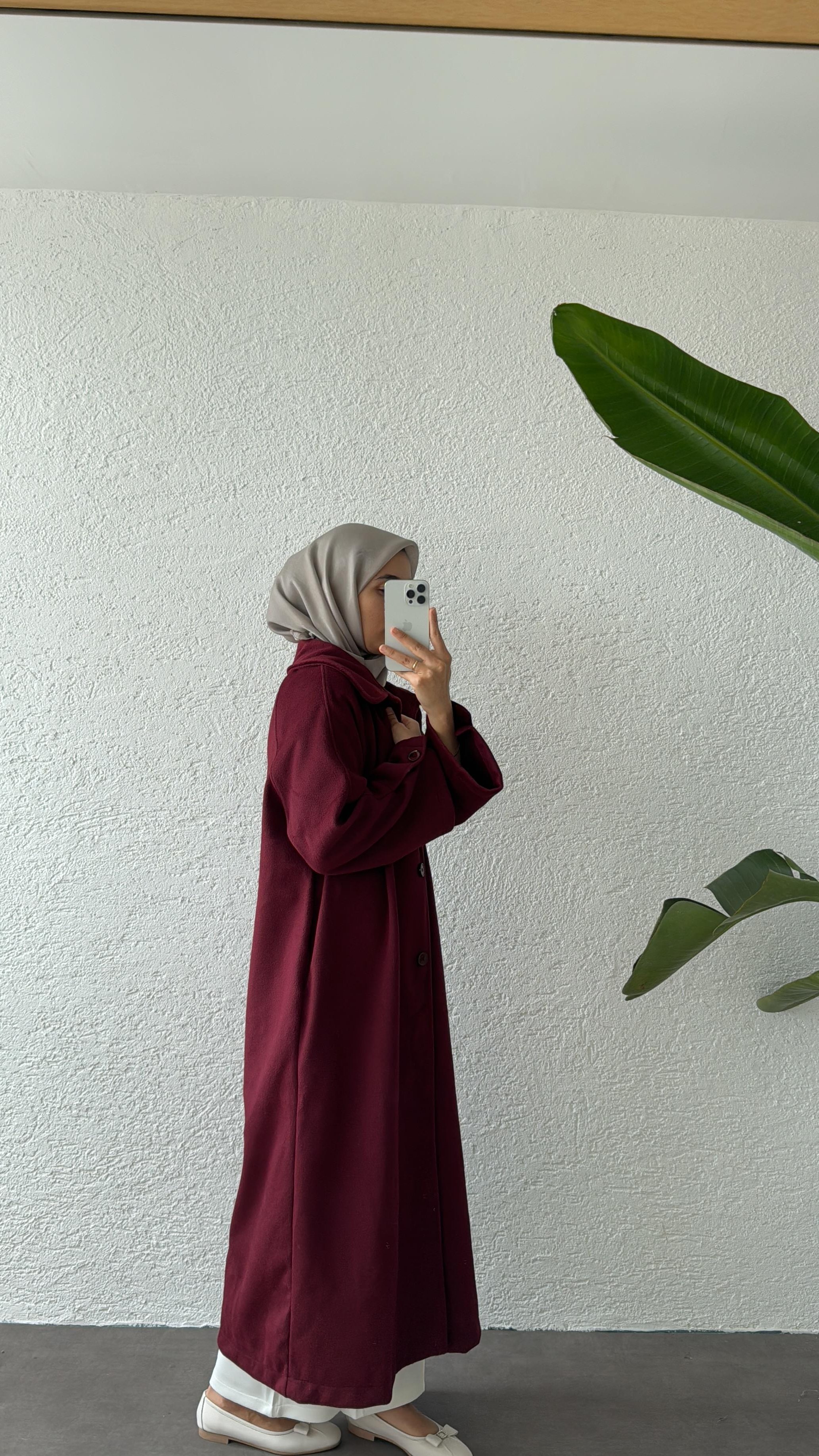 FLEUR KAŞE KABAN - BORDO