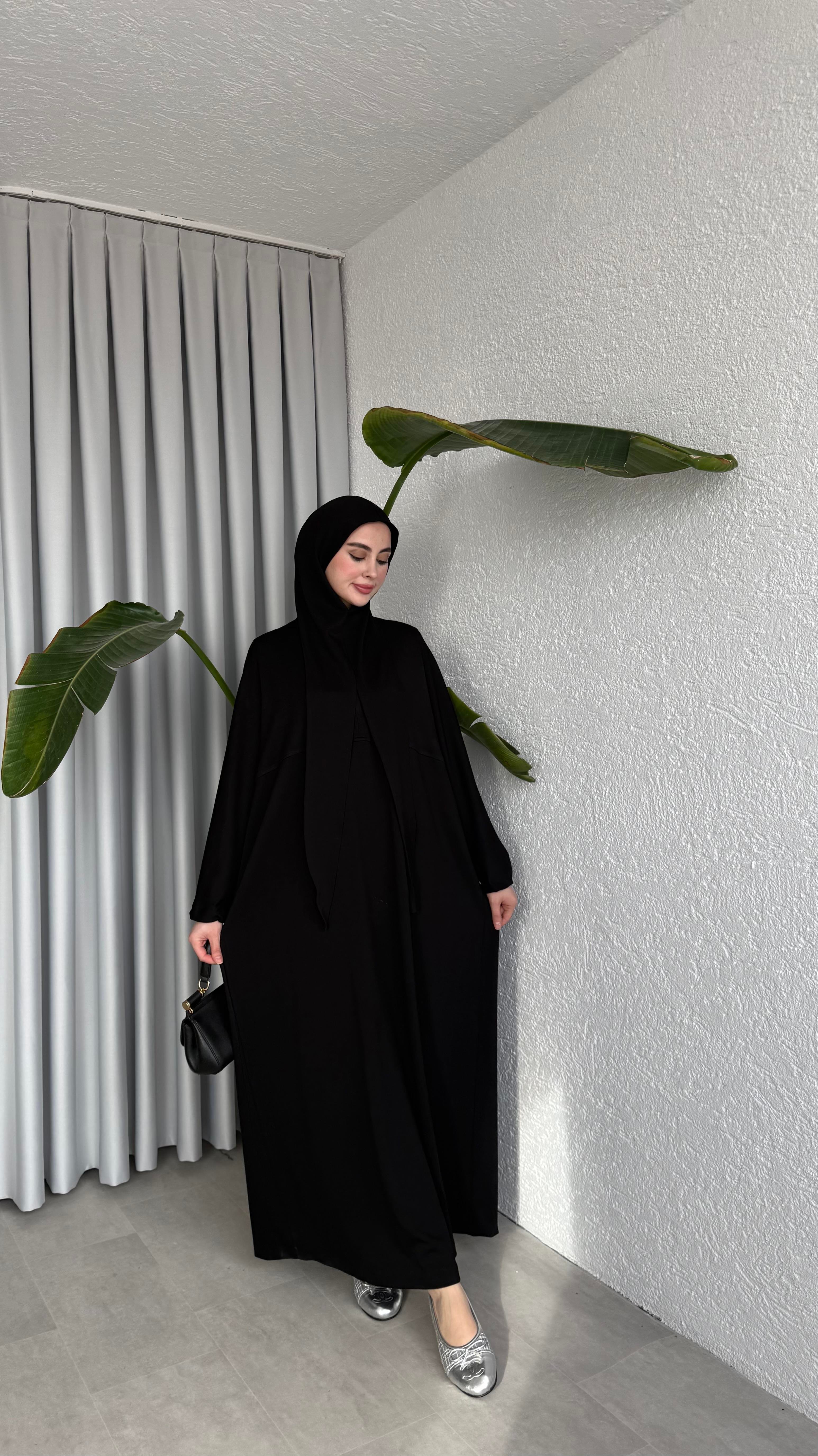 GİY-ÇIK ELBİSE - SİYAH
