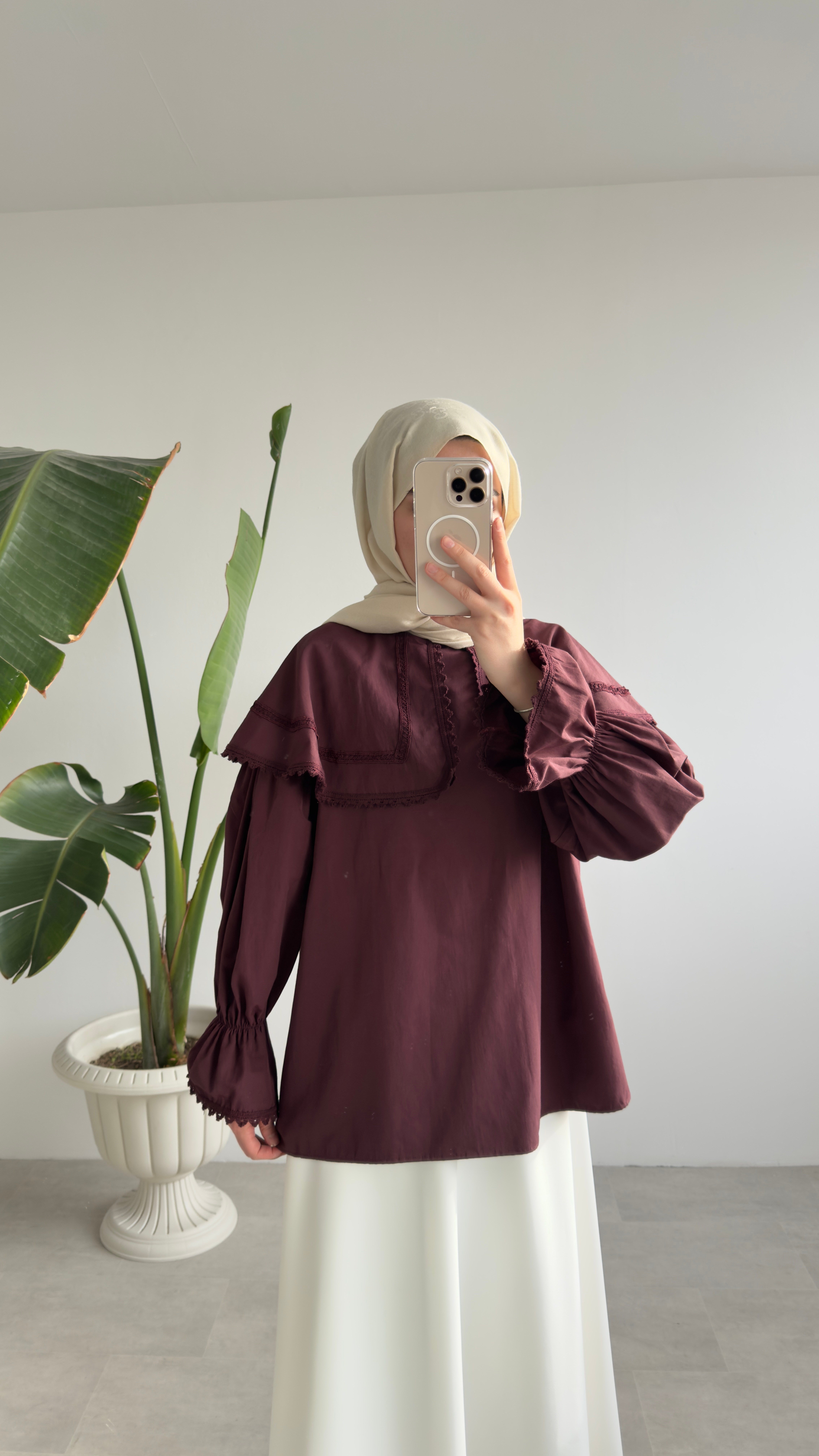 GÖMLEK - BORDO
