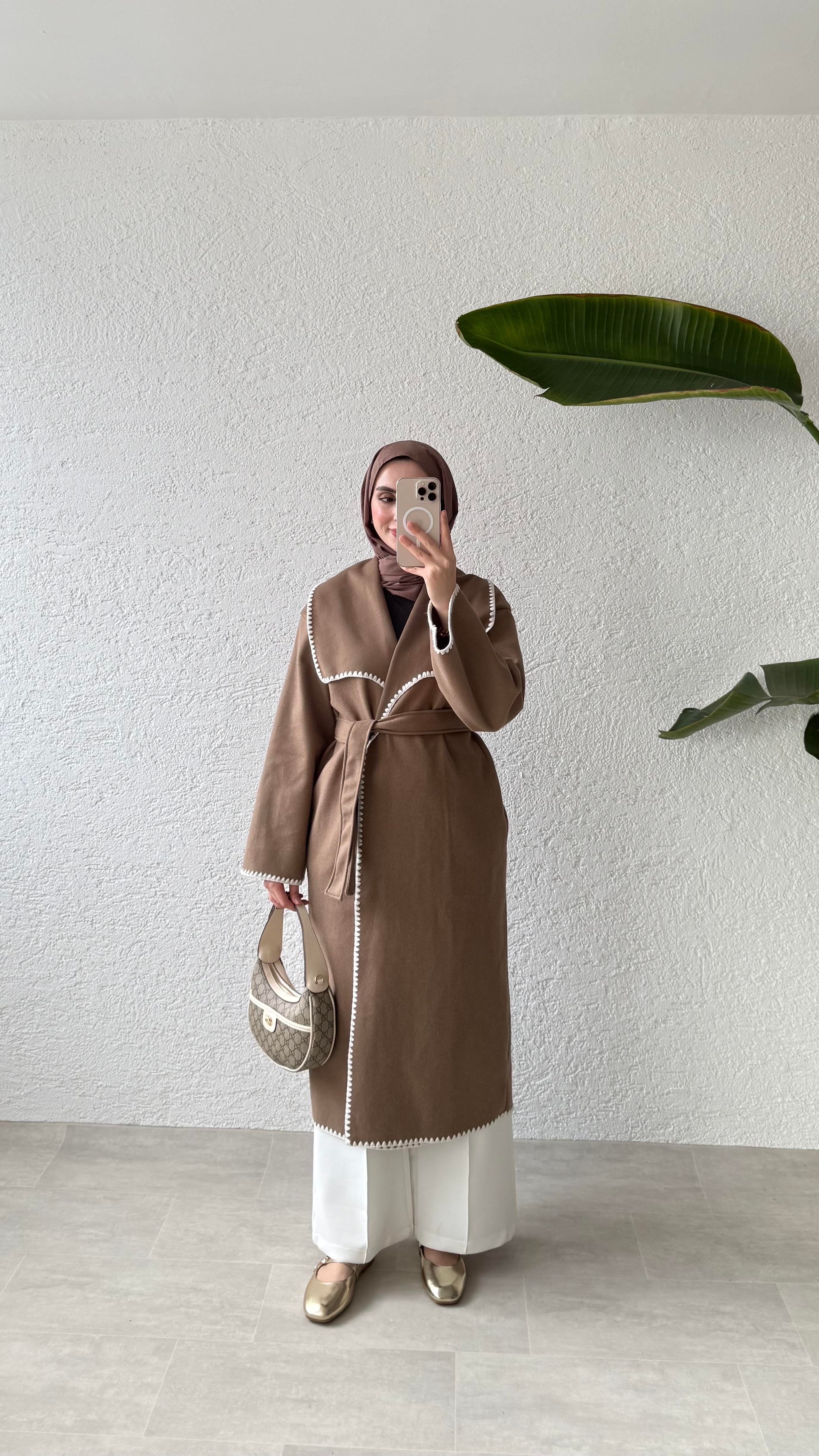GÜL DİKİŞLİ KABAN - CAMEL 