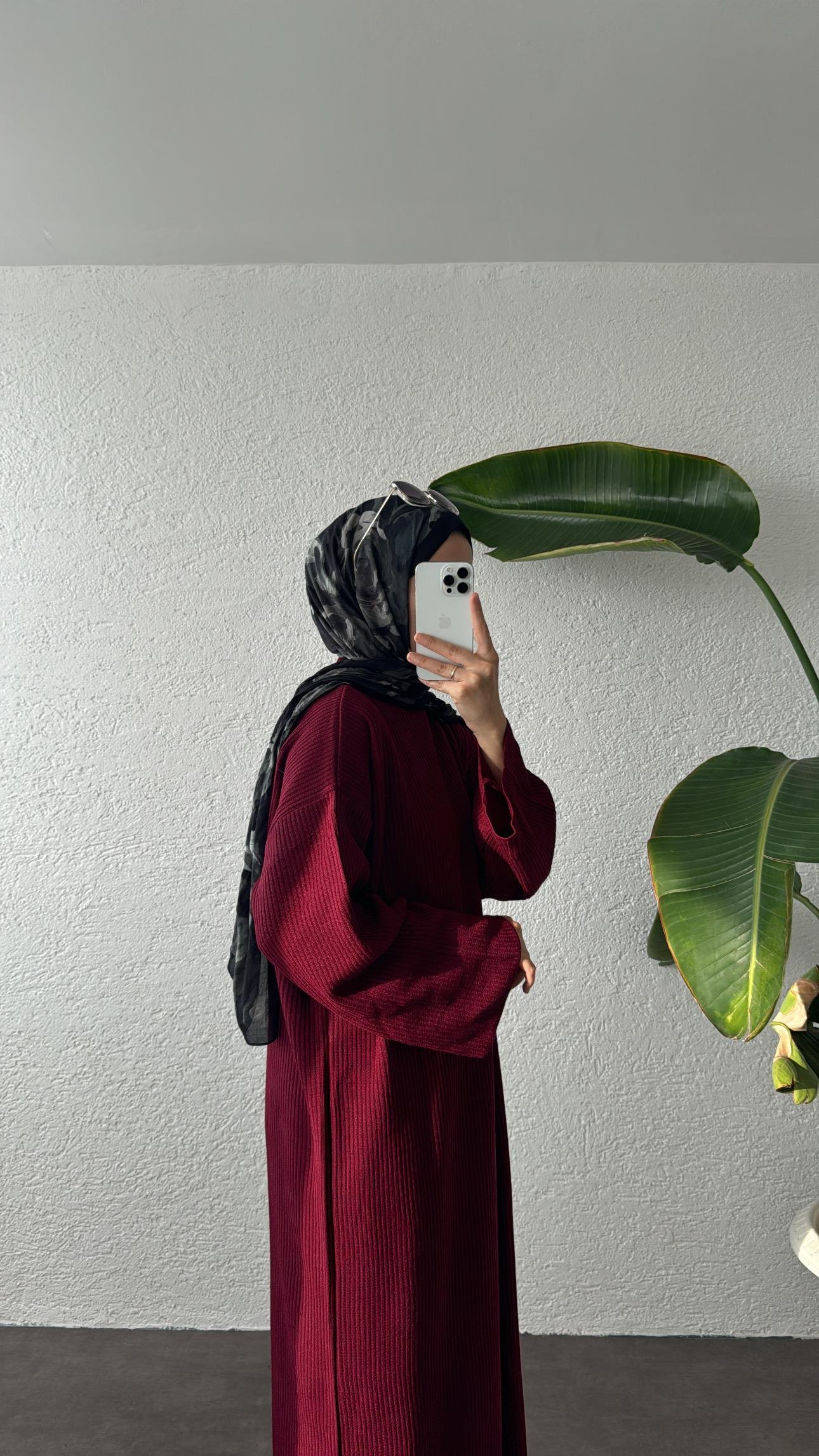 KIŞLIK TRİKO ELBİSE - BORDO