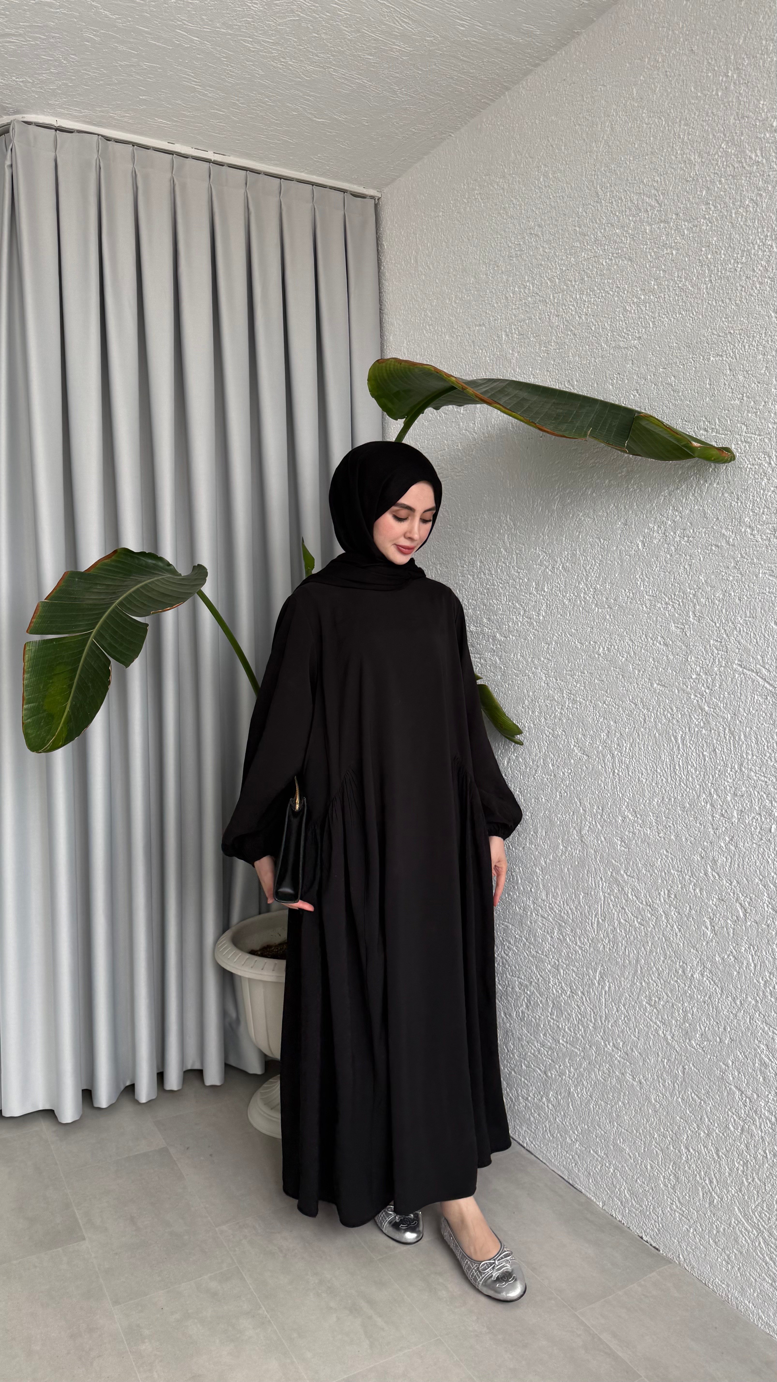 LOTUS CUPRA ELBİSE - SİYAH