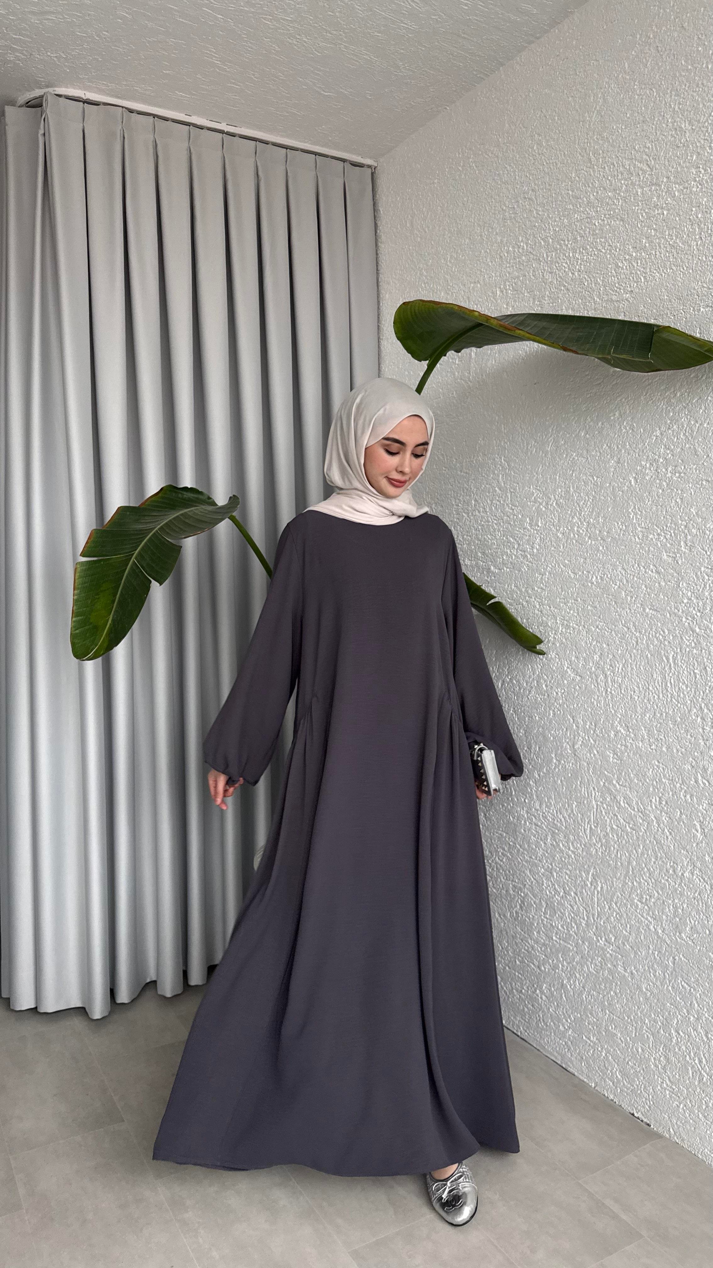 LOTUS ELBİSE FÜME