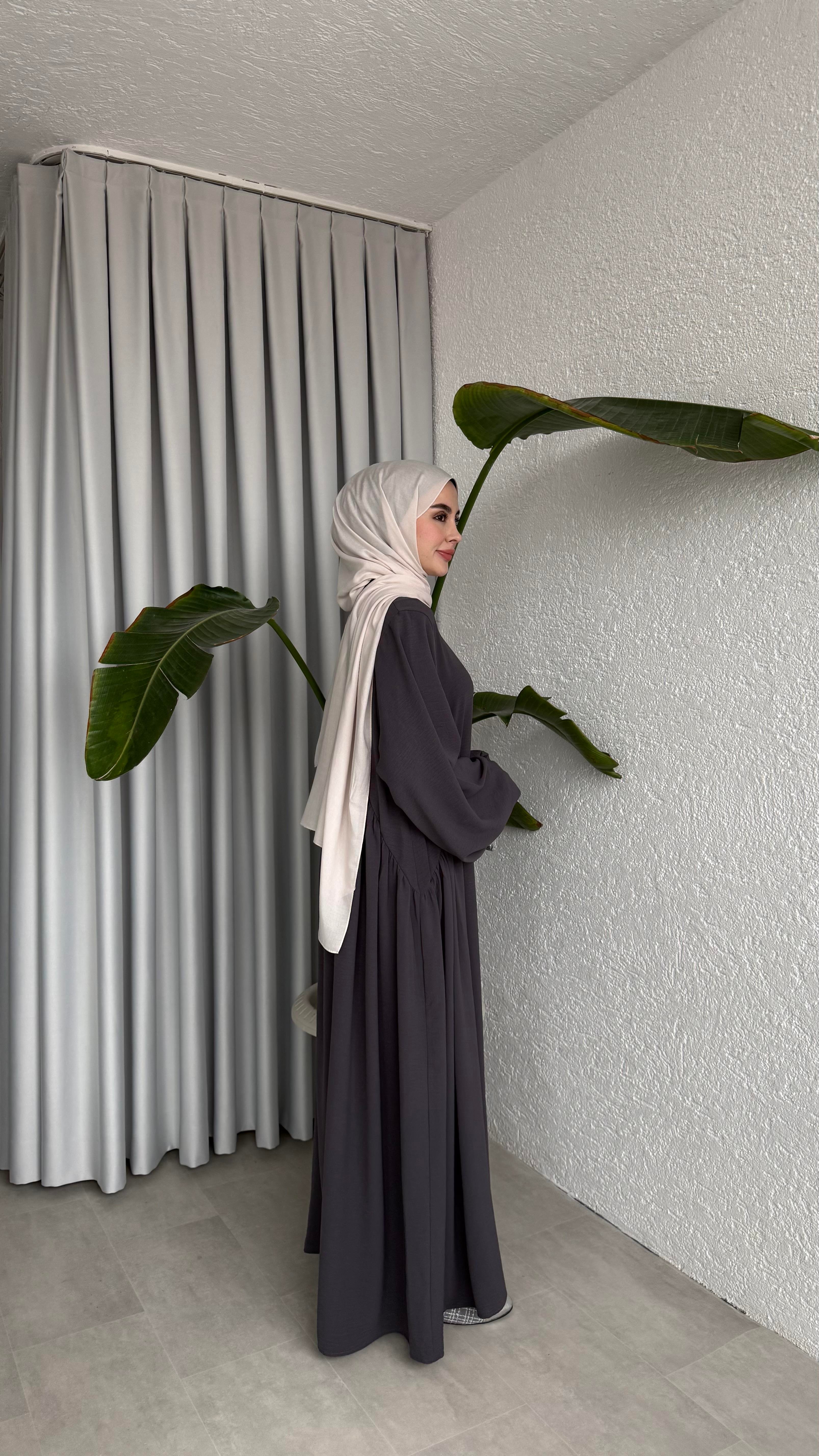 LOTUS ELBİSE FÜME